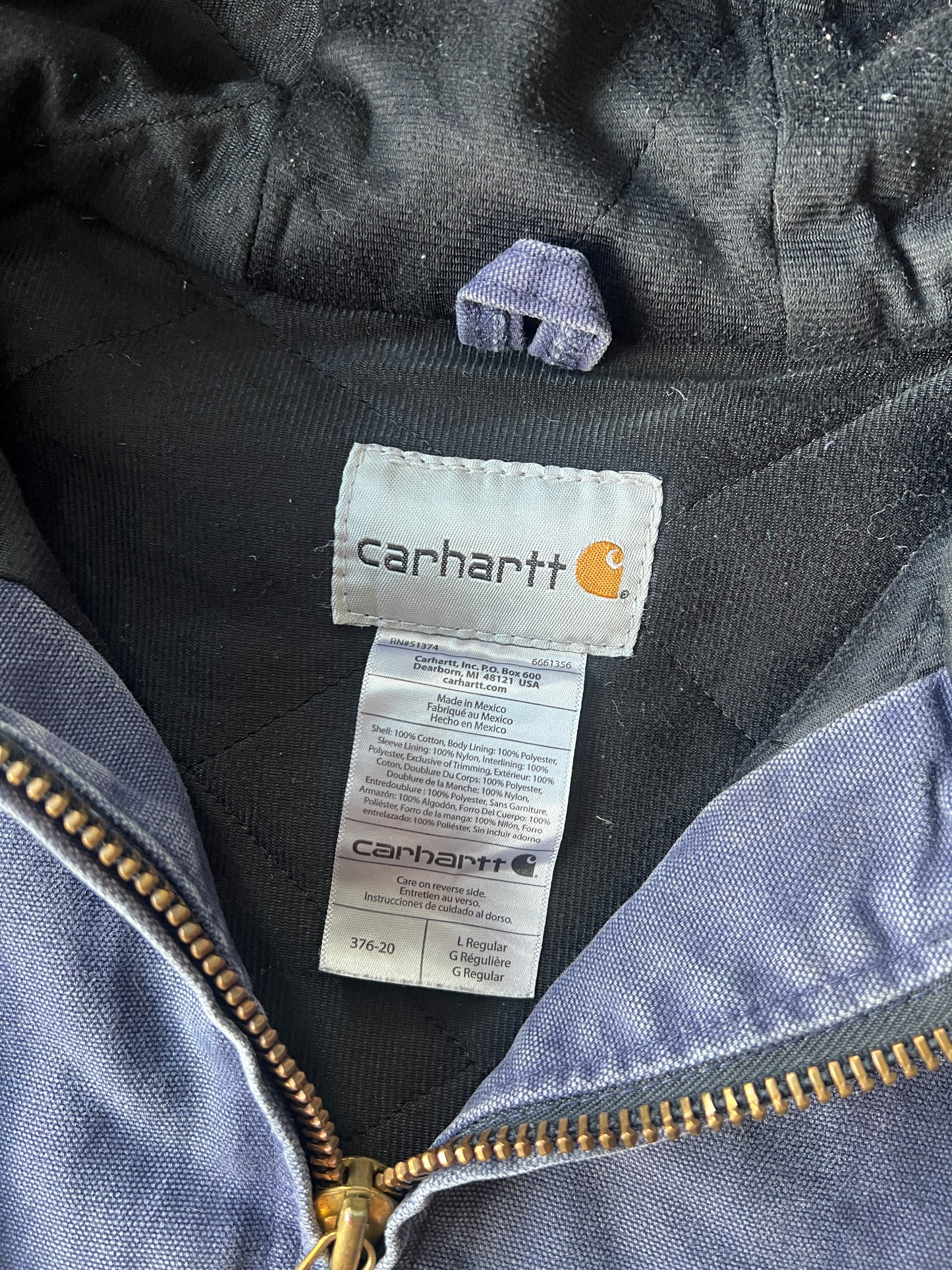 Vintage Faded Navy NY Carhartt Jacket - L