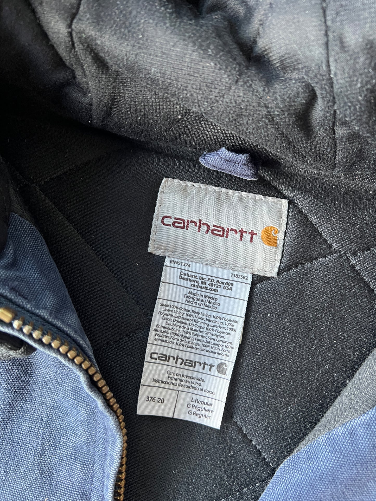 Vintage Navy Blue NY Carhartt Jacket - L