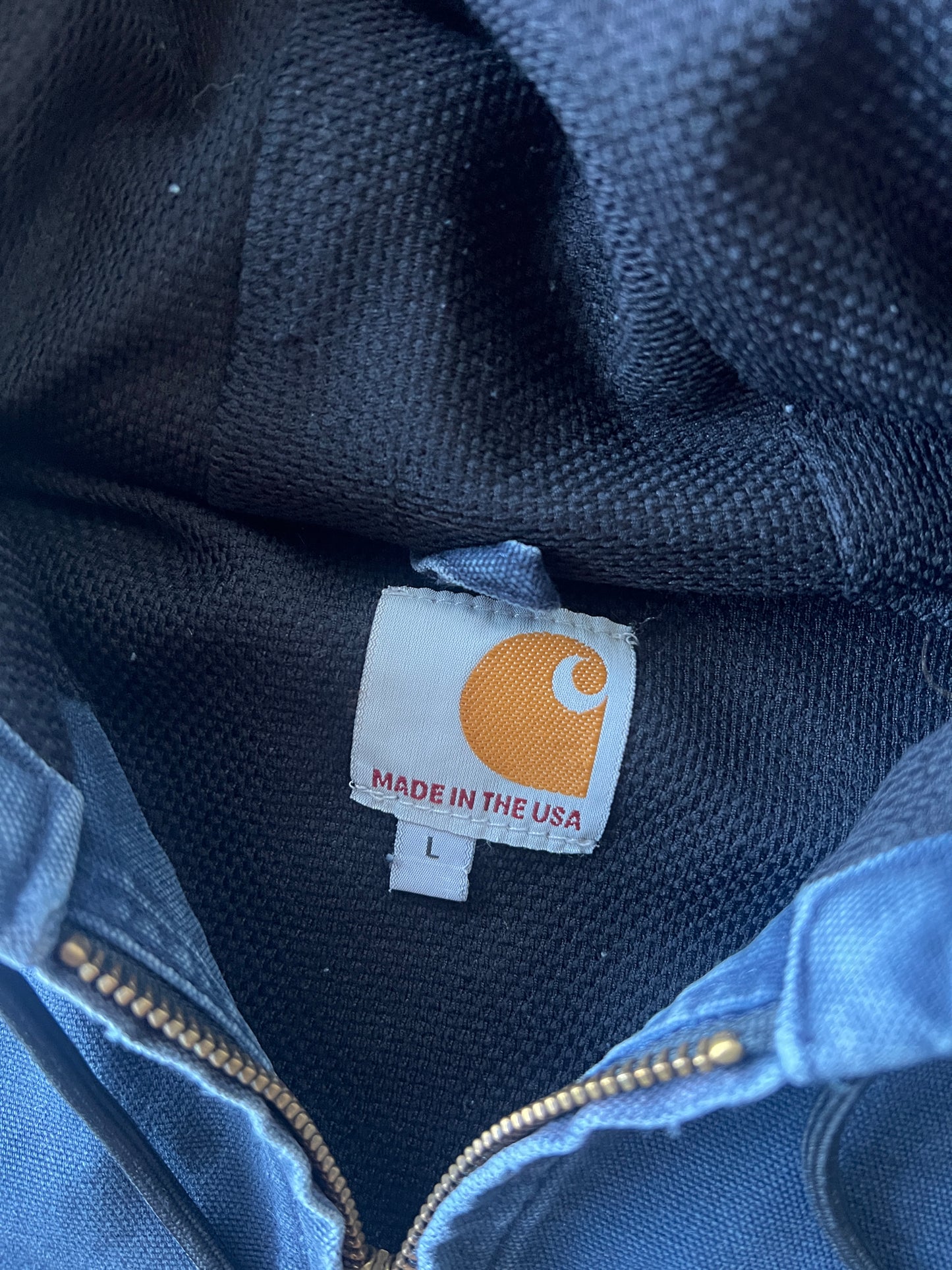 Vintage Faded Blue NY Carhartt Jacket - L