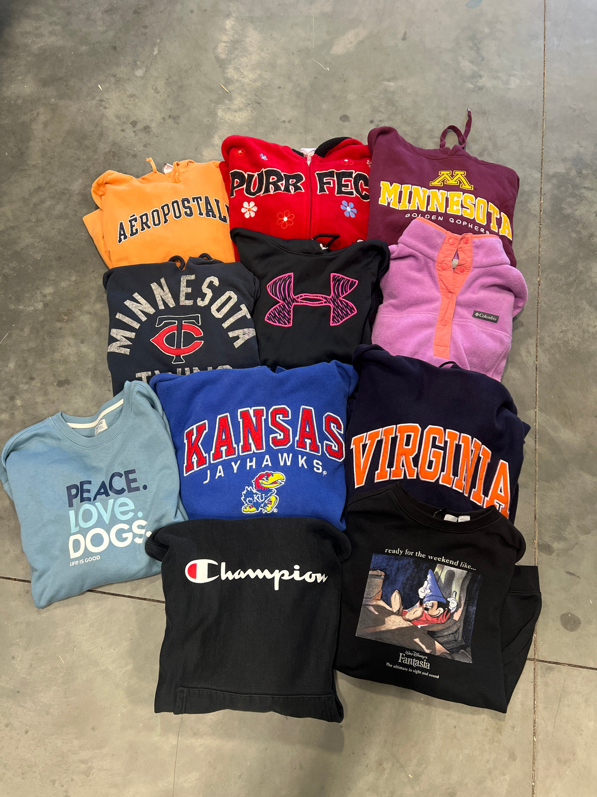3 piece sweatshirt bundle