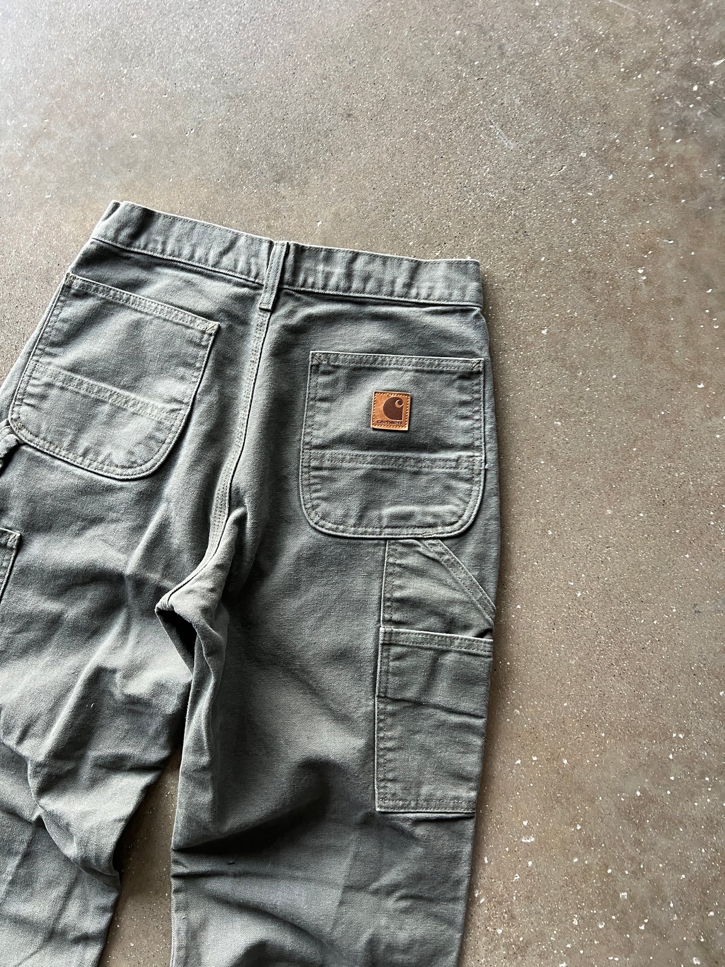 Vintage Moss Green Carhartt Pants - 28