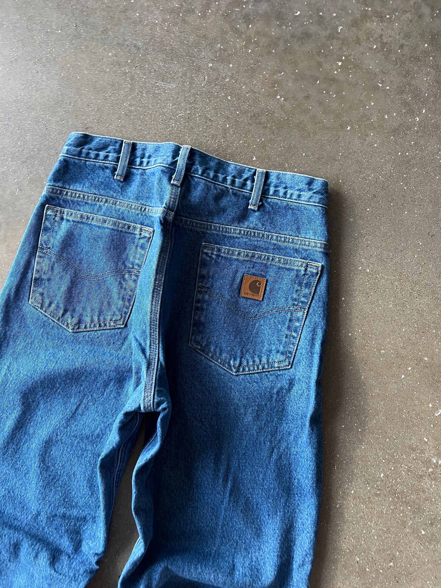 Vintage Dark Denim Carhartt Carpenter Pants - 32