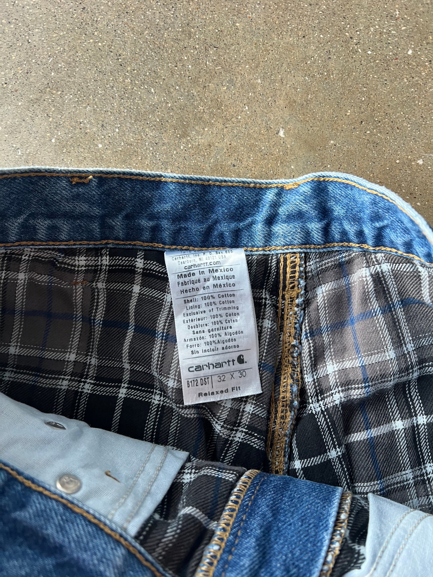 Vintage Dark Denim Carhartt Carpenter Pants - 32