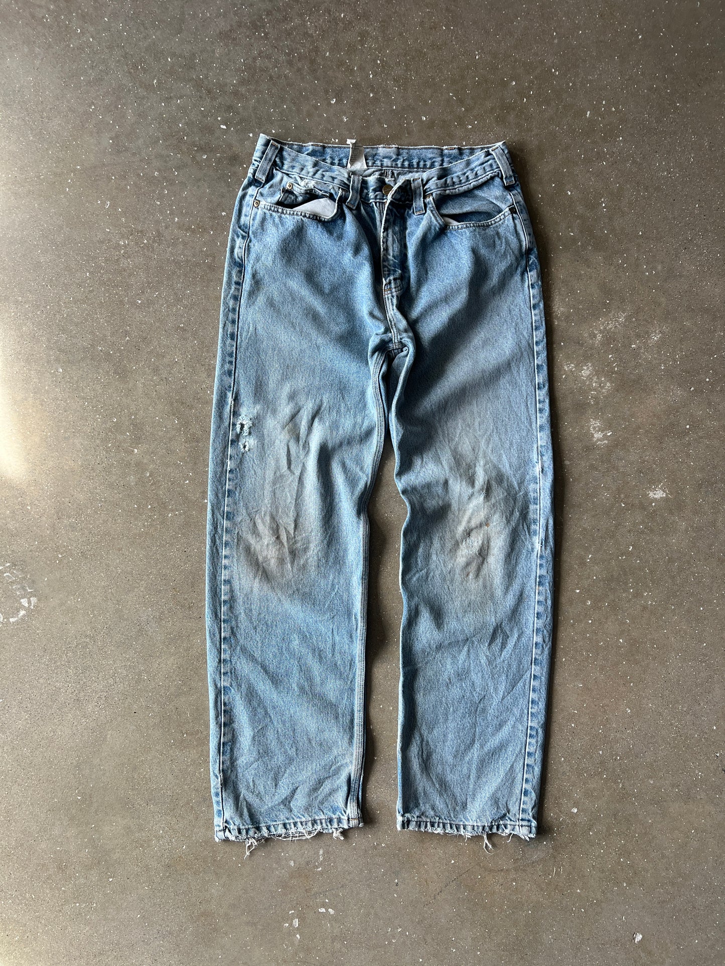 Vintage Faded Denim Carhartt Carpenter Pants - 34