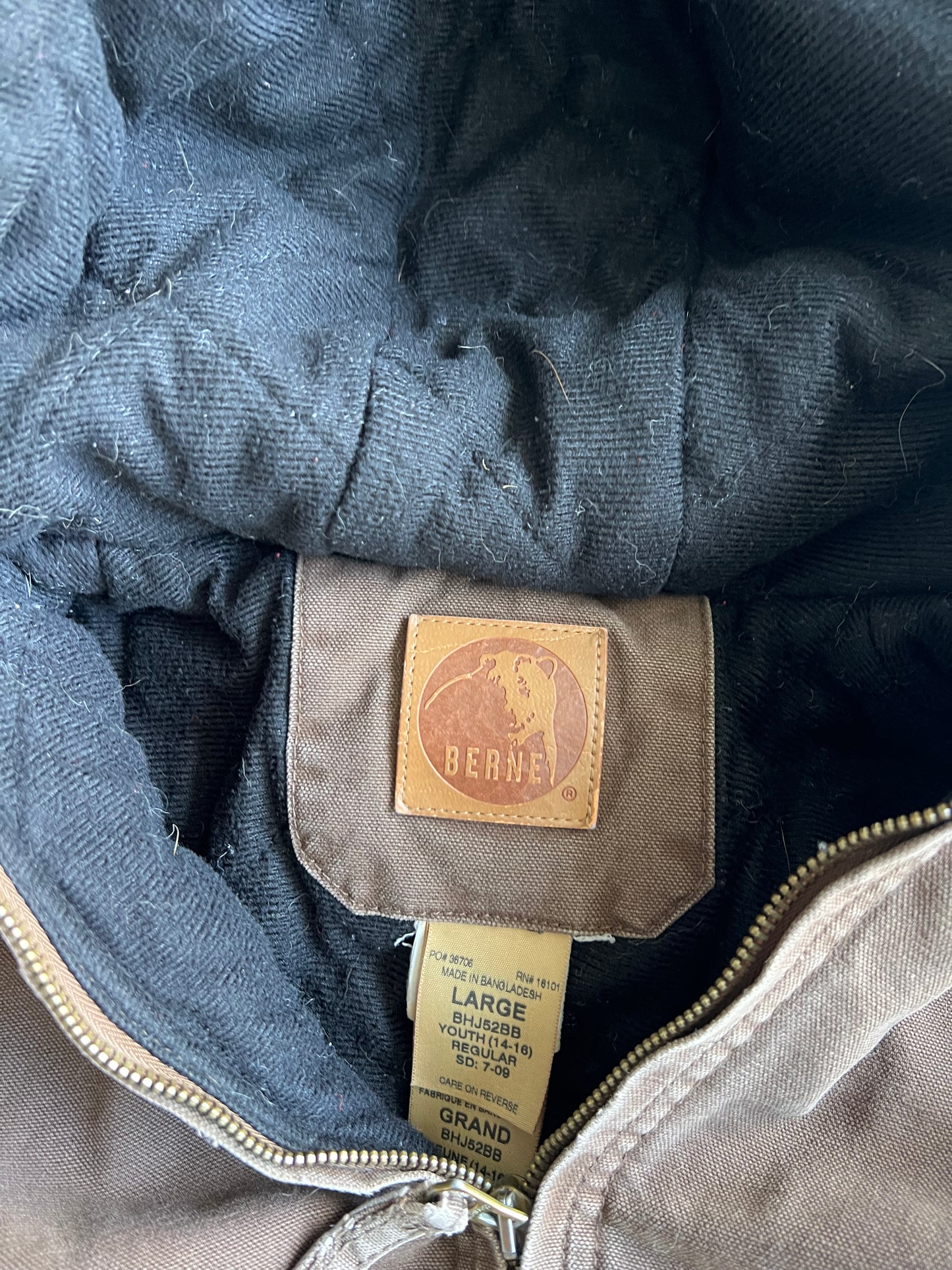 Vintage Mocha Brown Canvas Jacket - YL