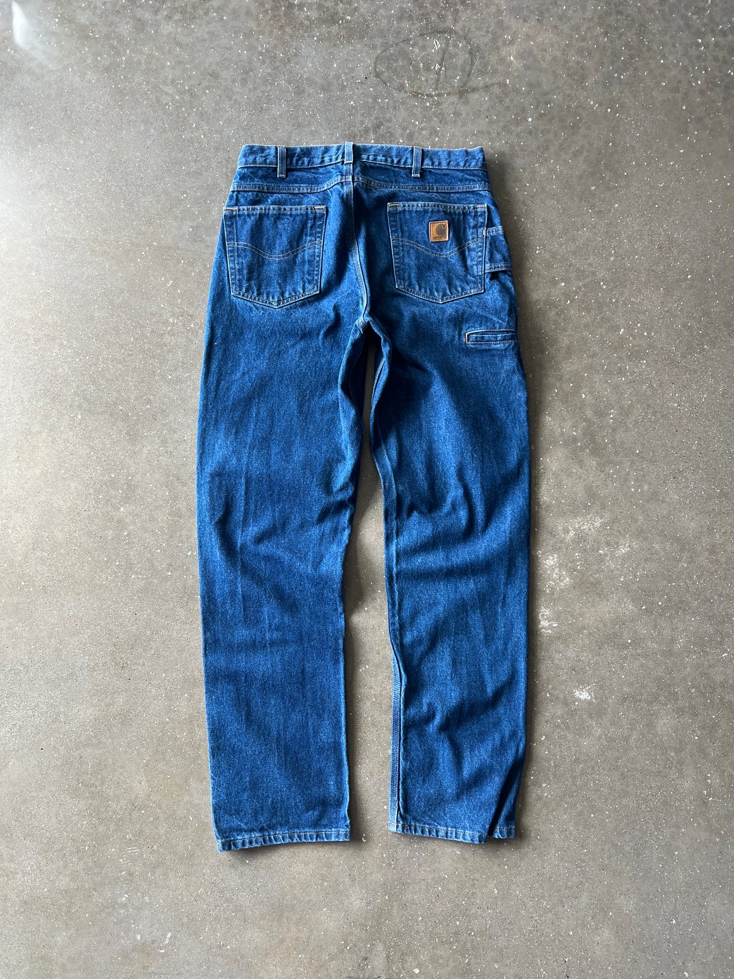 Vintage Dark Blue Carhartt Carpenter Pants - 34x34