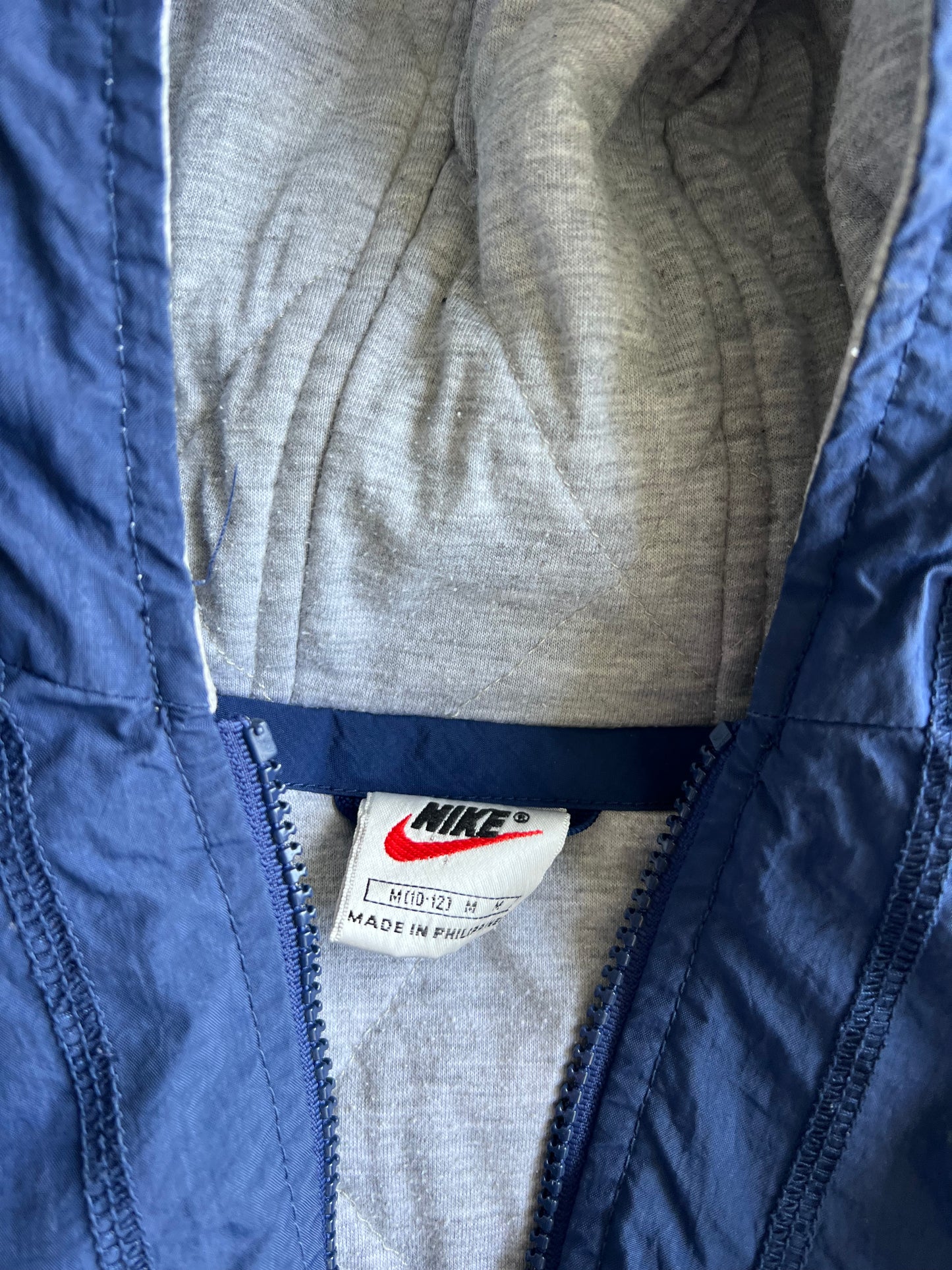 Vintage Navy Blue Nike Swoosh Jacket - YM