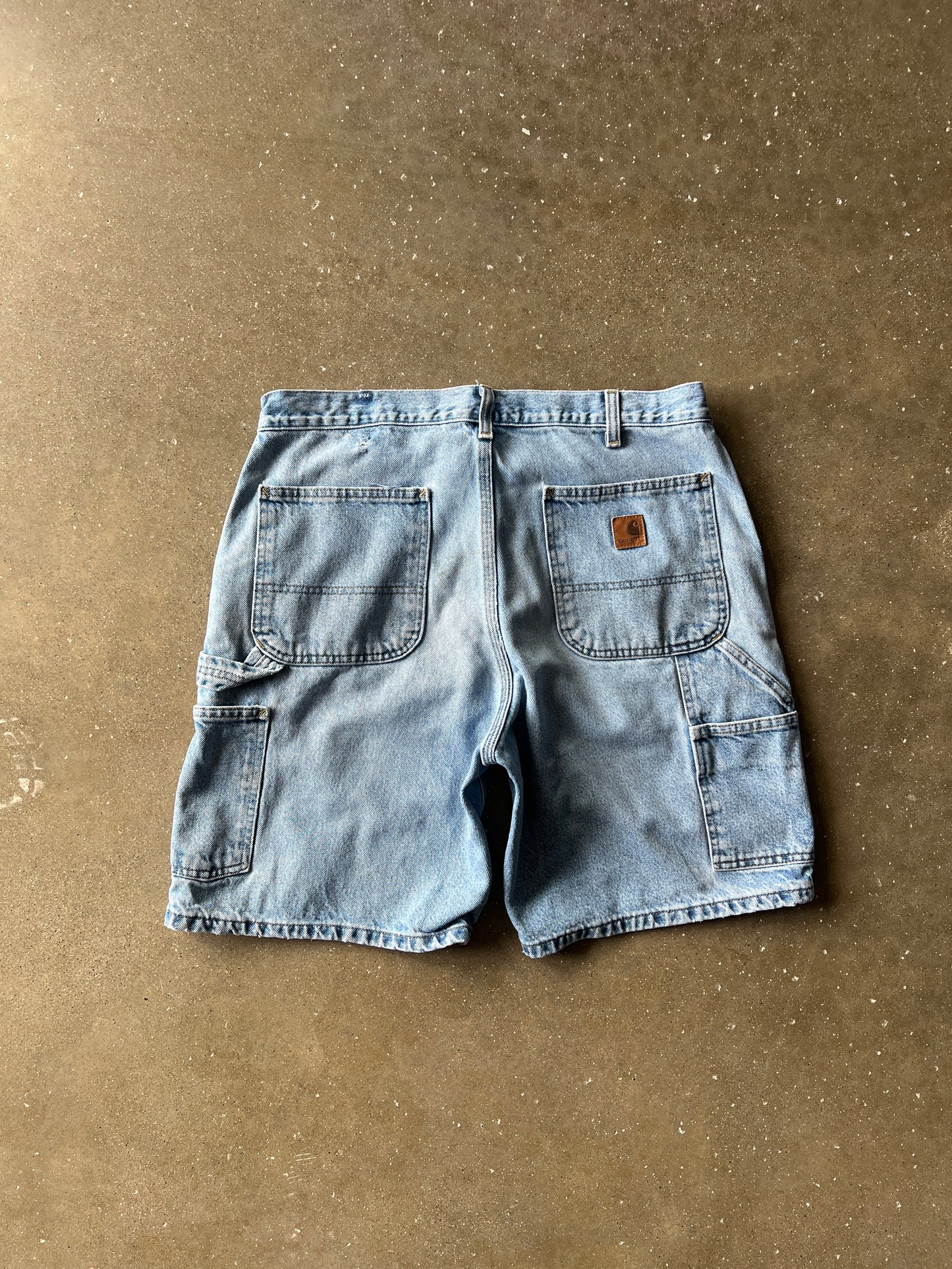 Vintage Denim Blue Carhartt Shorts - 34