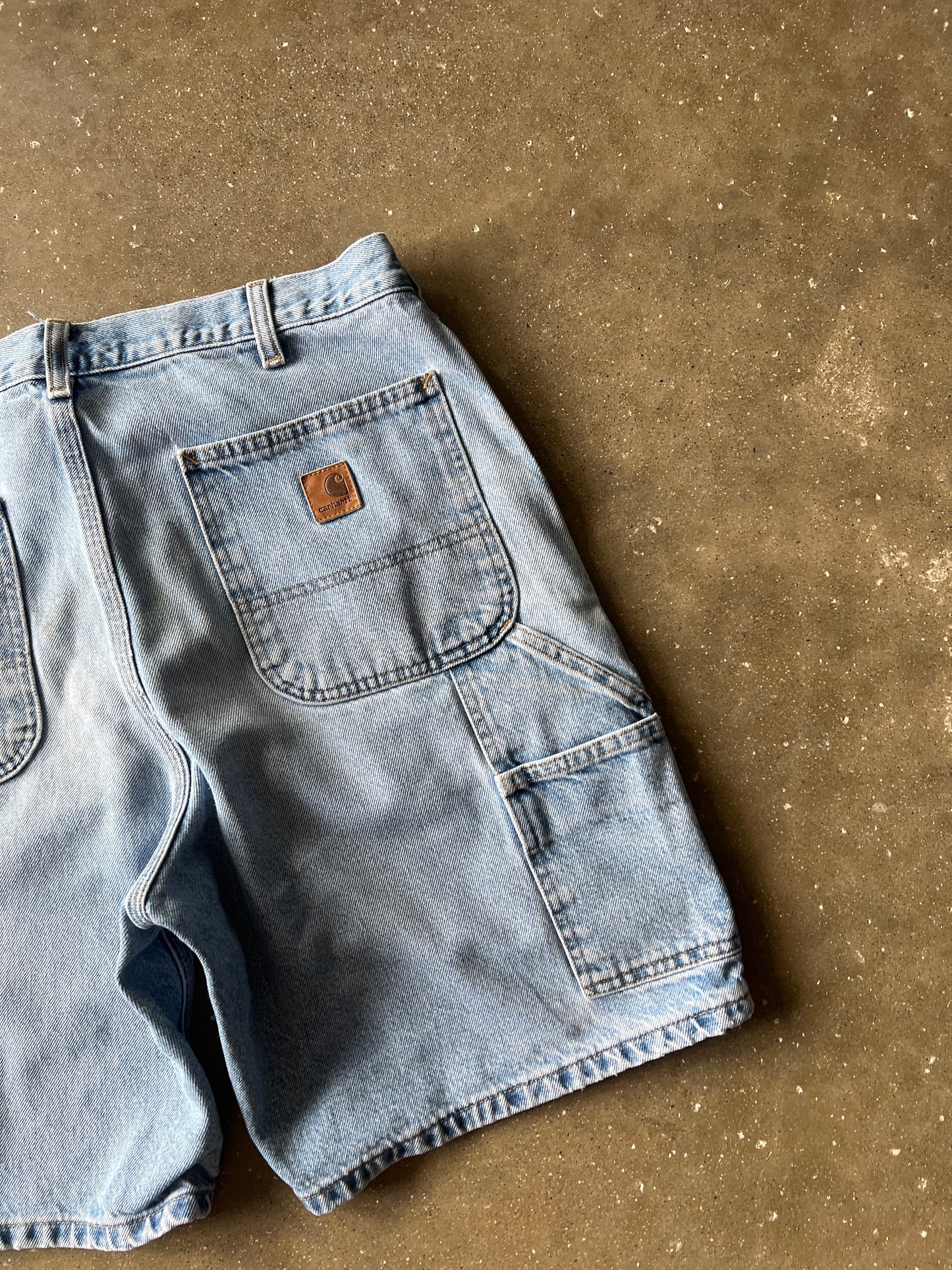 Vintage Denim Blue Carhartt Shorts - 34