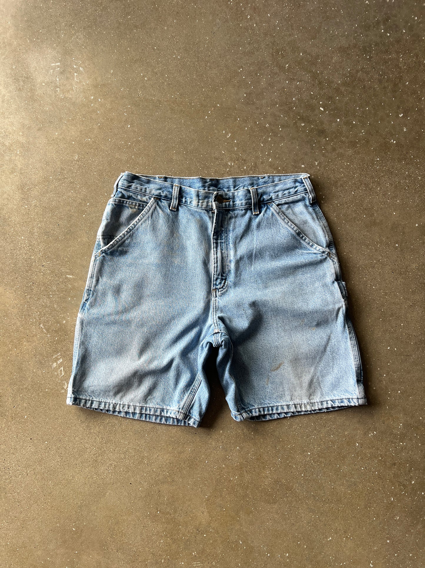 Vintage Denim Blue Carhartt Shorts - 34