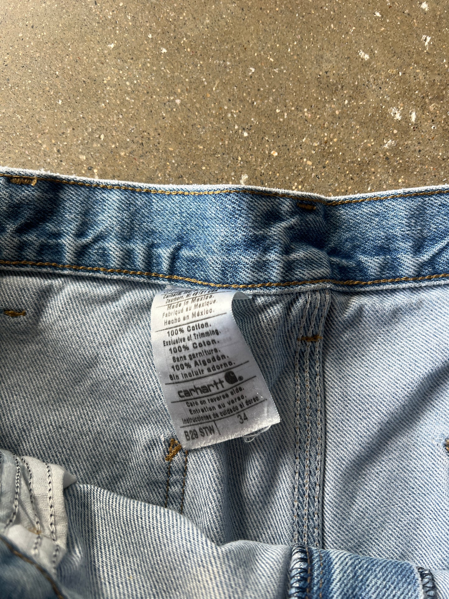 Vintage Denim Blue Carhartt Shorts - 34
