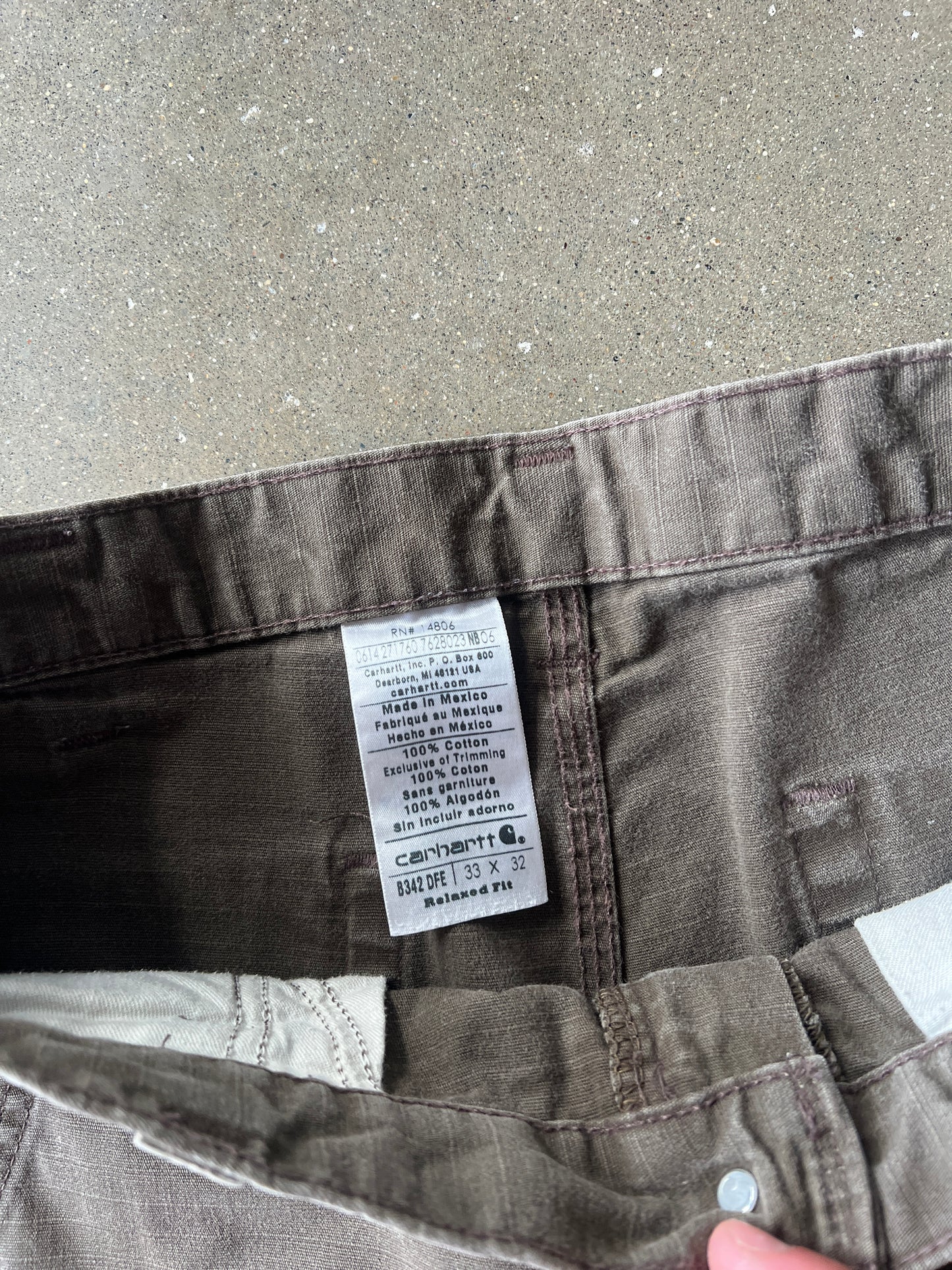 Vintage Faded Brown Carhartt Carpenter Pants - 33