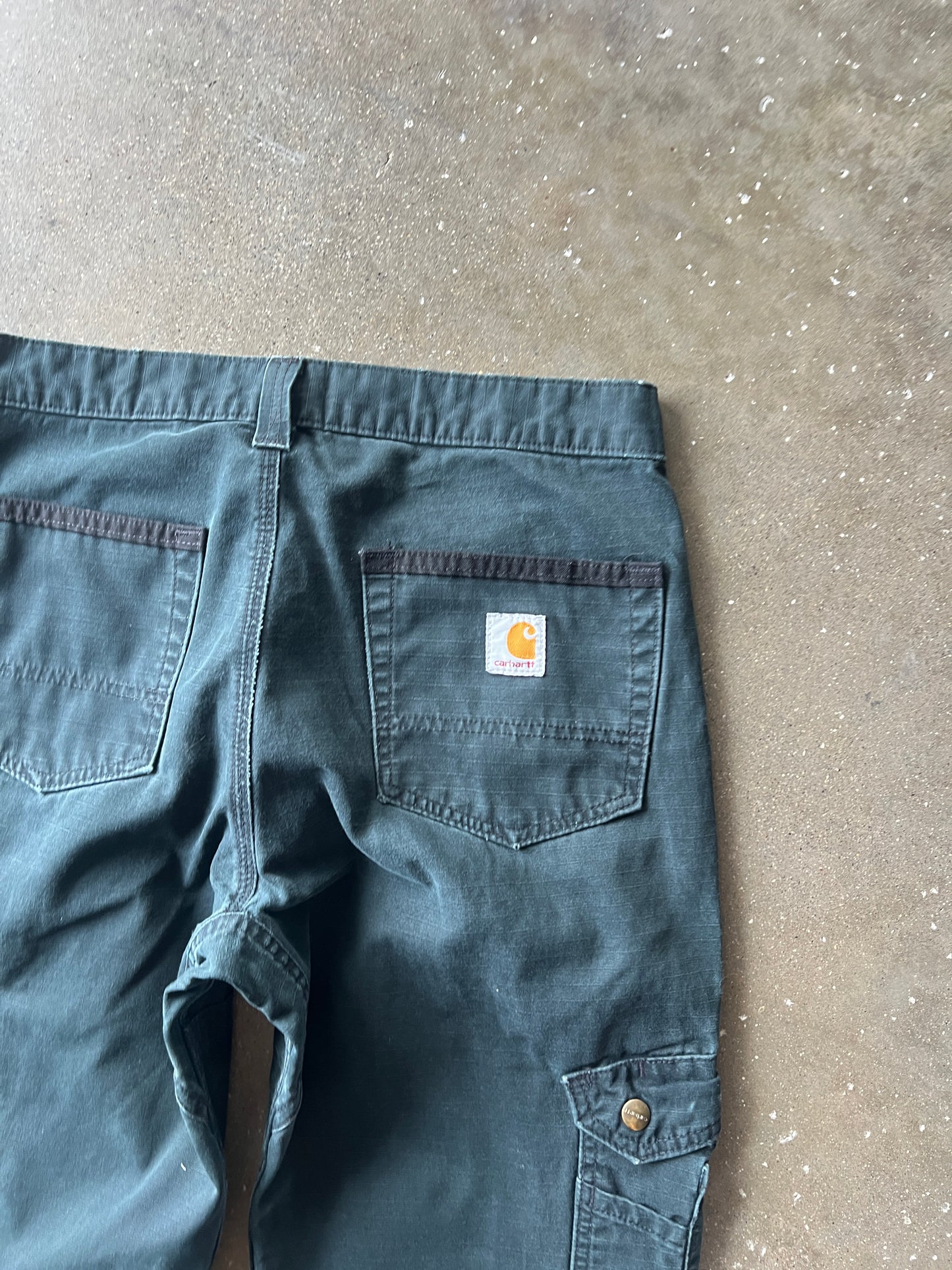 Vintage Faded Black Carhartt Cargo Pants - 30