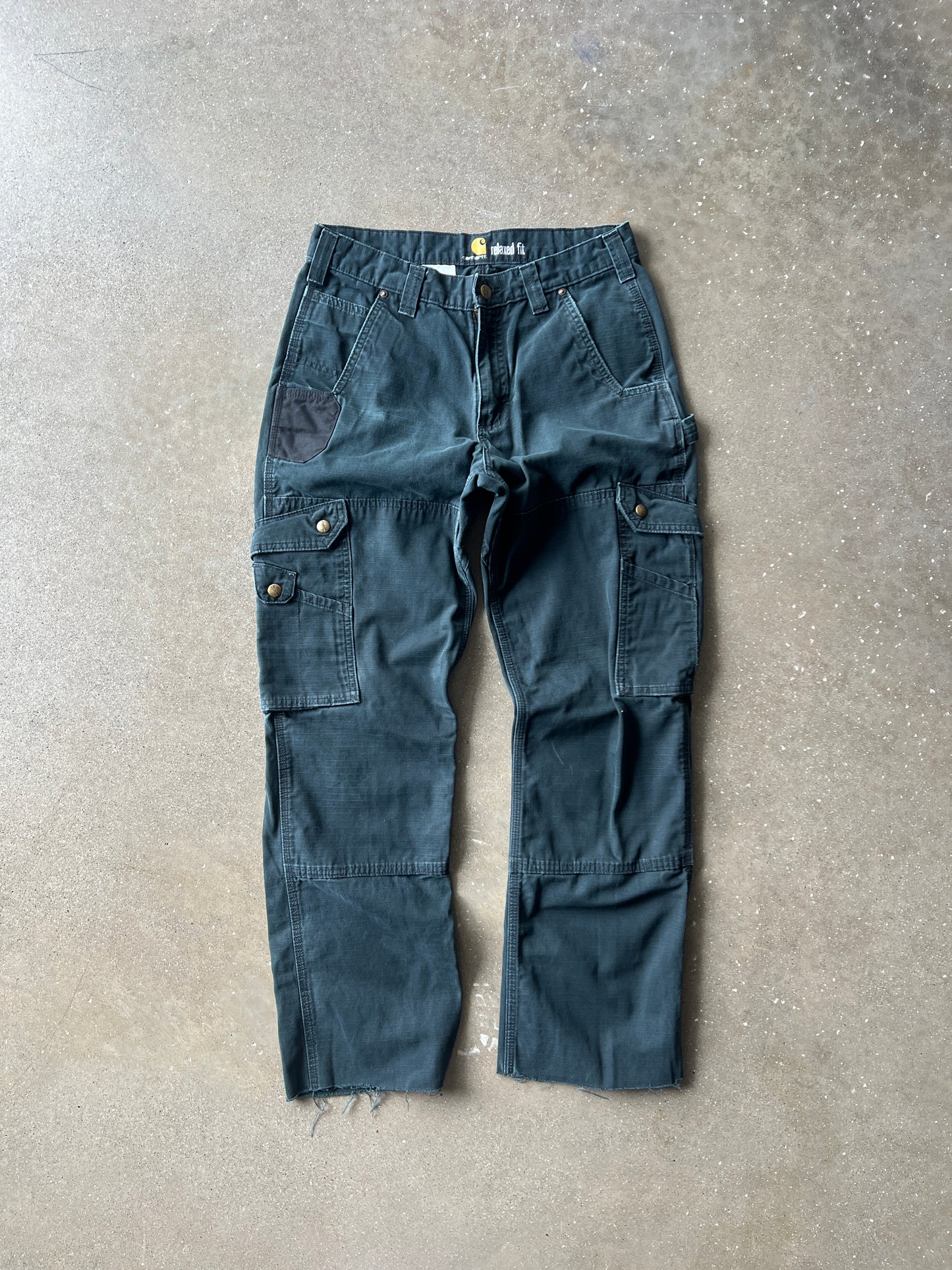 Vintage Faded Black Carhartt Cargo Pants - 30
