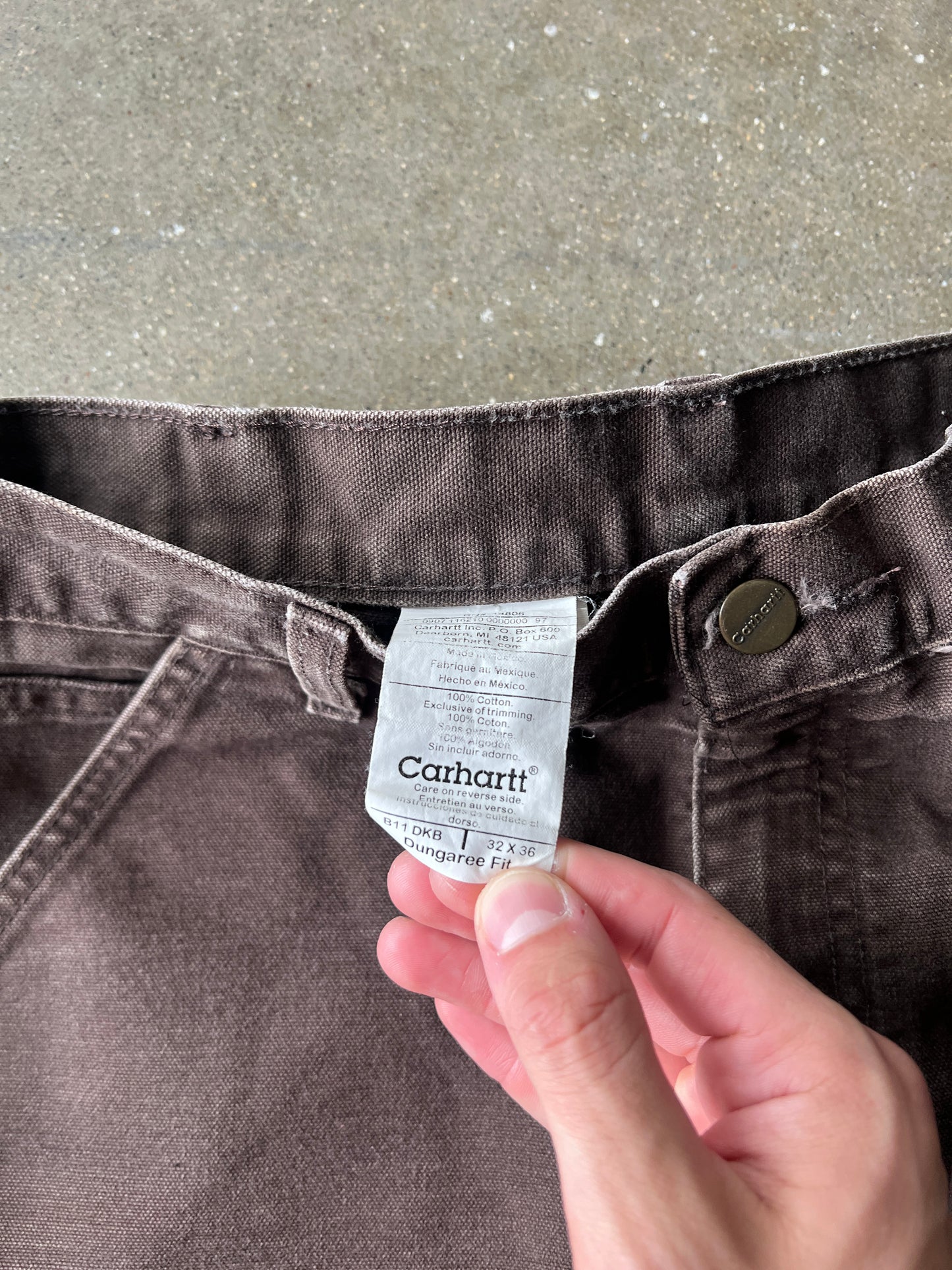 Vintage Mocha Brown Carhartt Carpenter Pants - 32