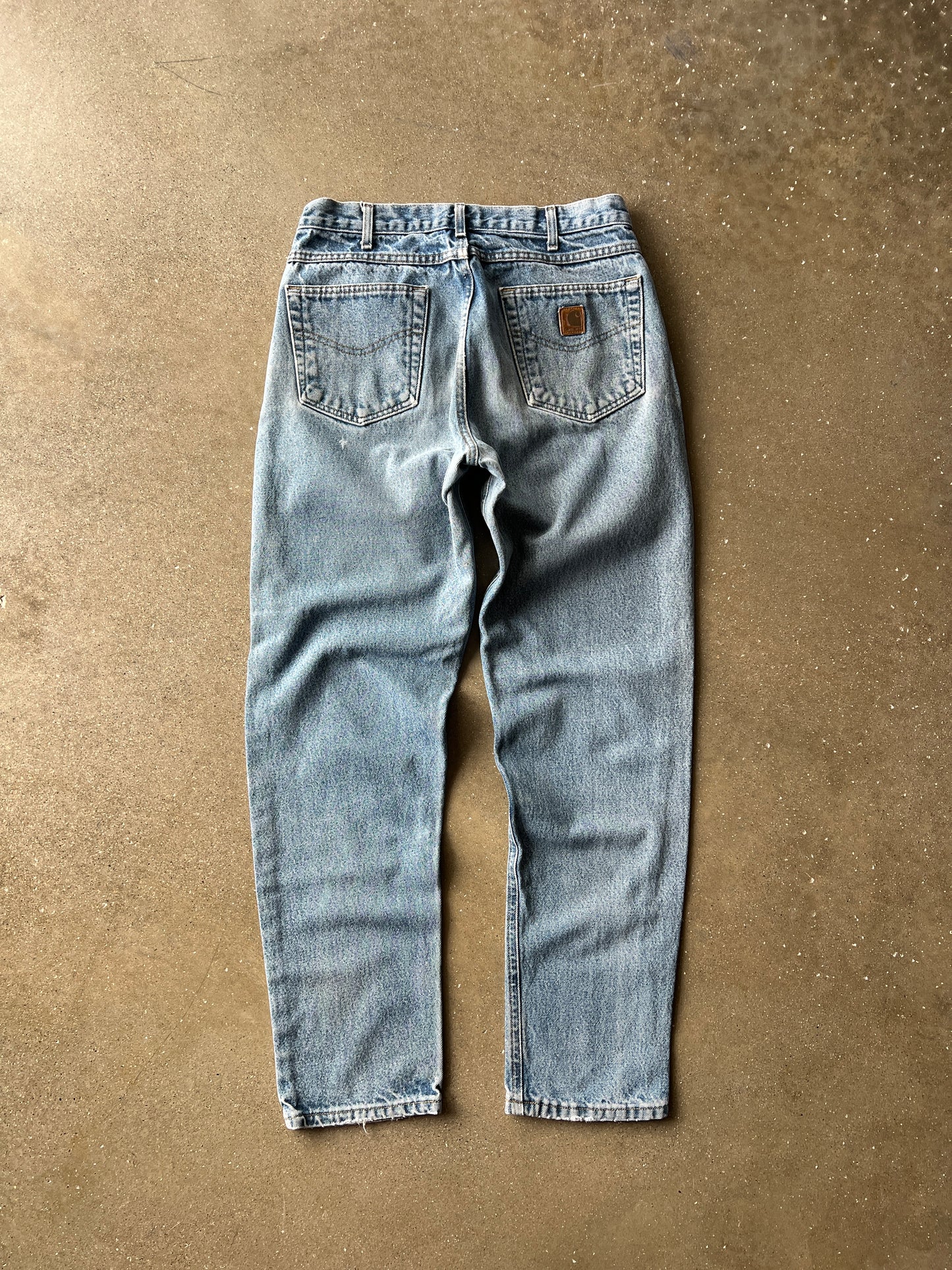 Vintage Faded Denim Carhartt Carpenter Pants - 34