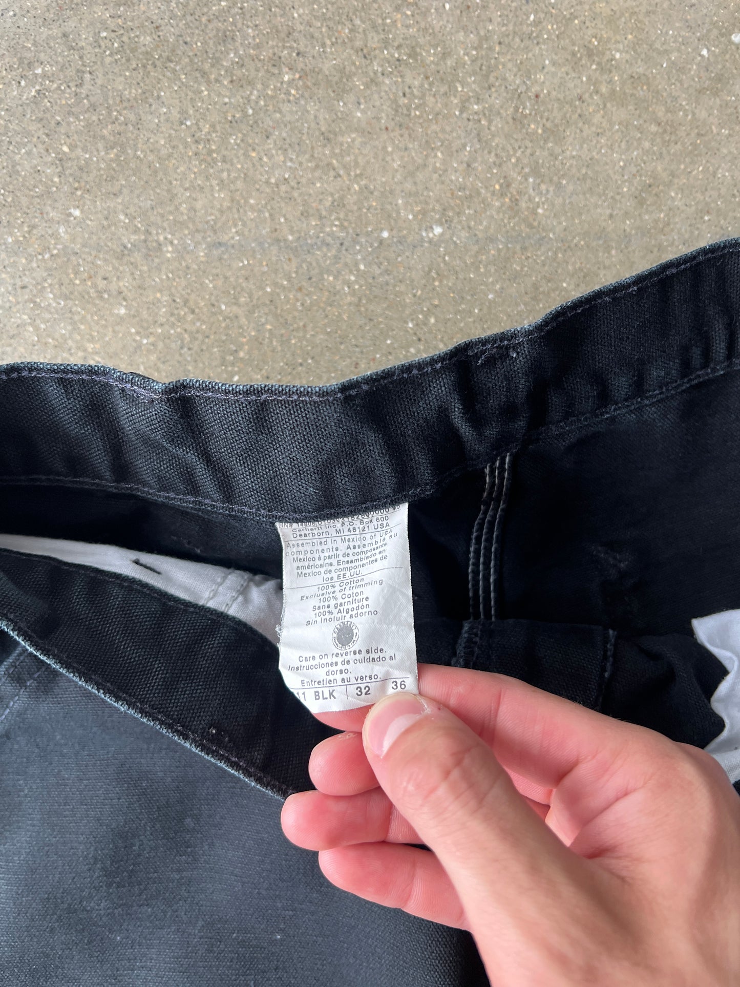 Vintage Black Carhartt Carpenter Pants - 32