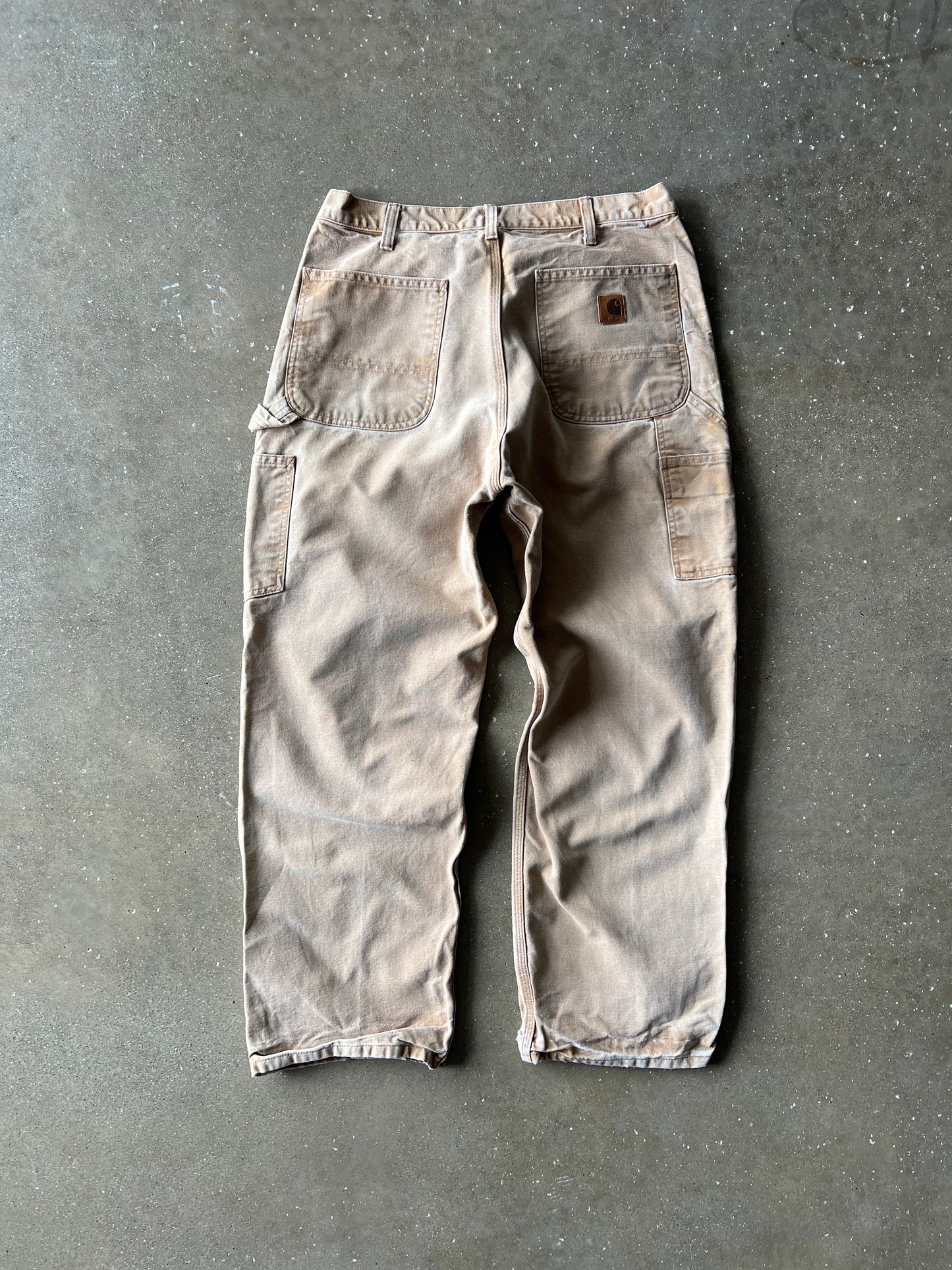 Vintage Faded Tan Carhartt Carpenter Pants - 34