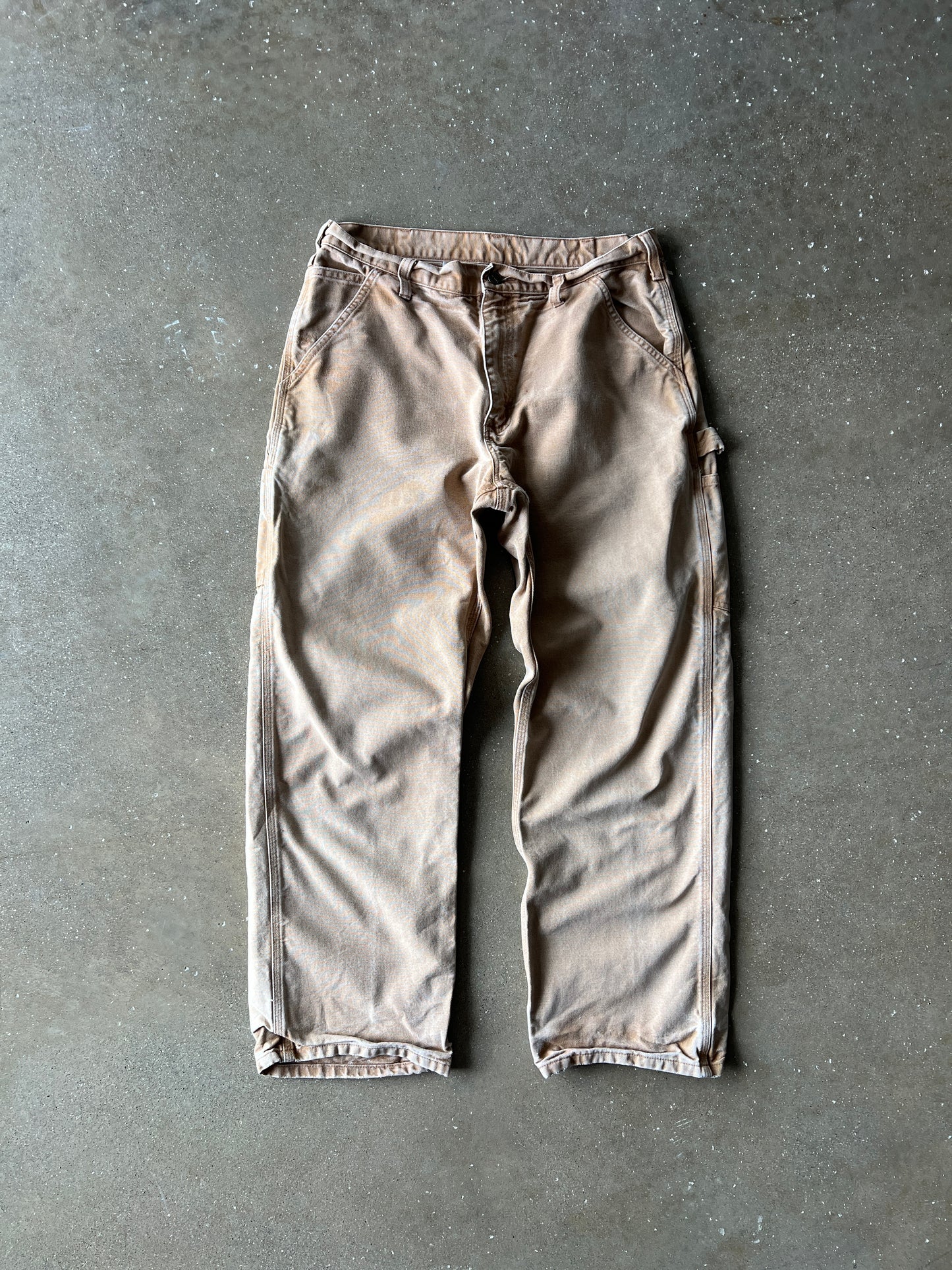 Vintage Faded Tan Carhartt Carpenter Pants - 34
