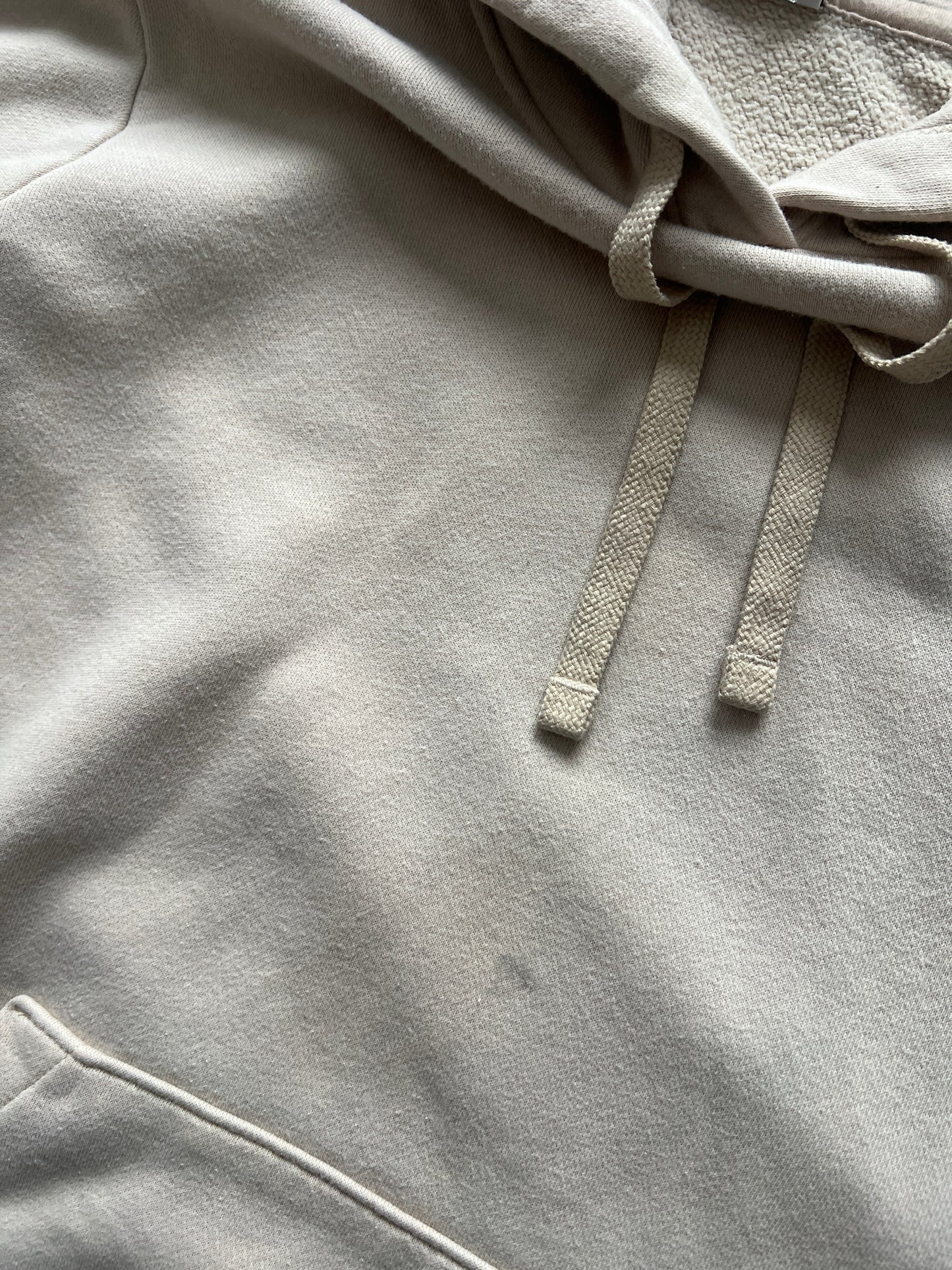 Vintage Cream Nike Swoosh Hoodie - S