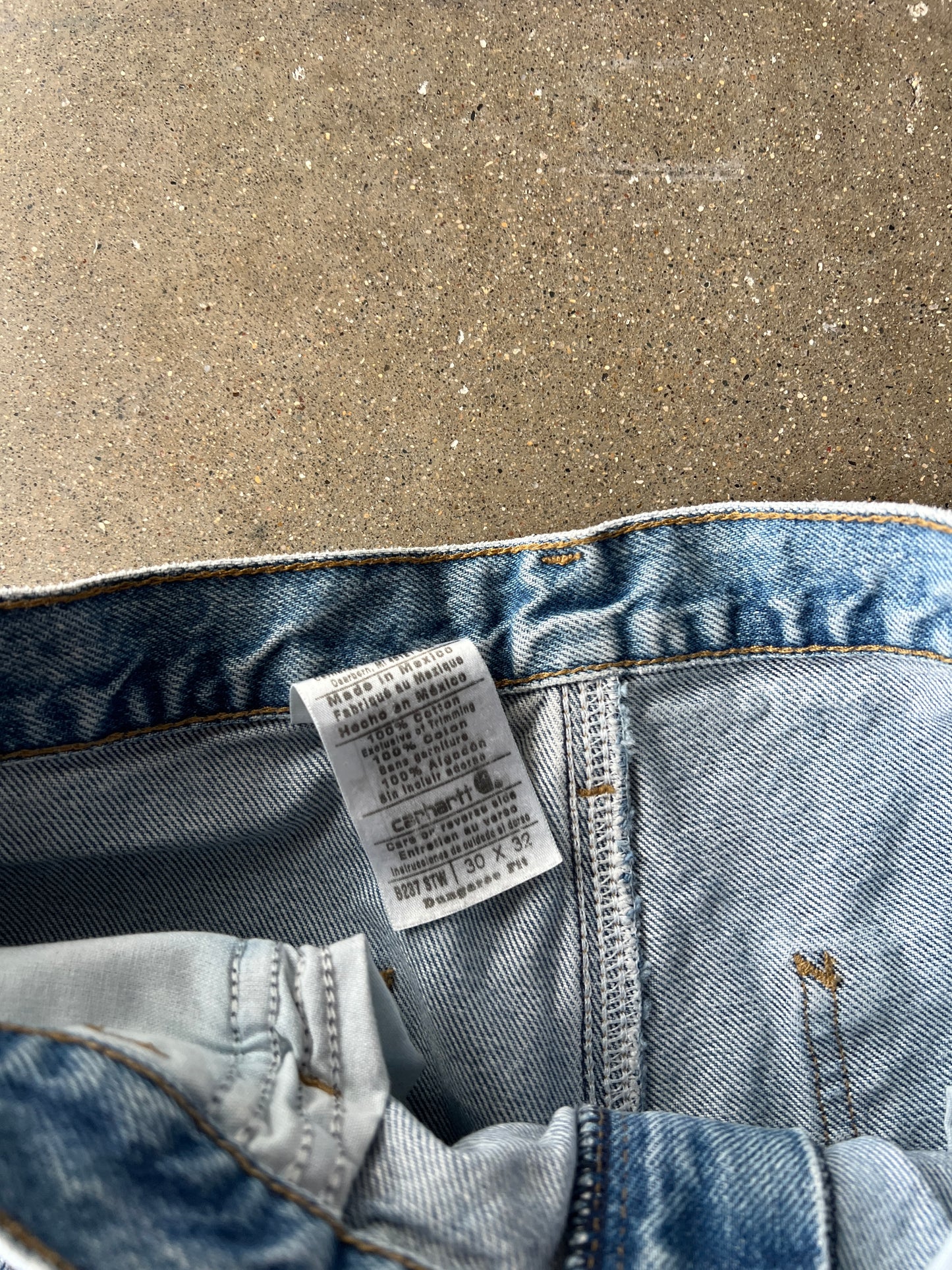 Vintage Denim Blue Carhartt Carpenter Pants - 30