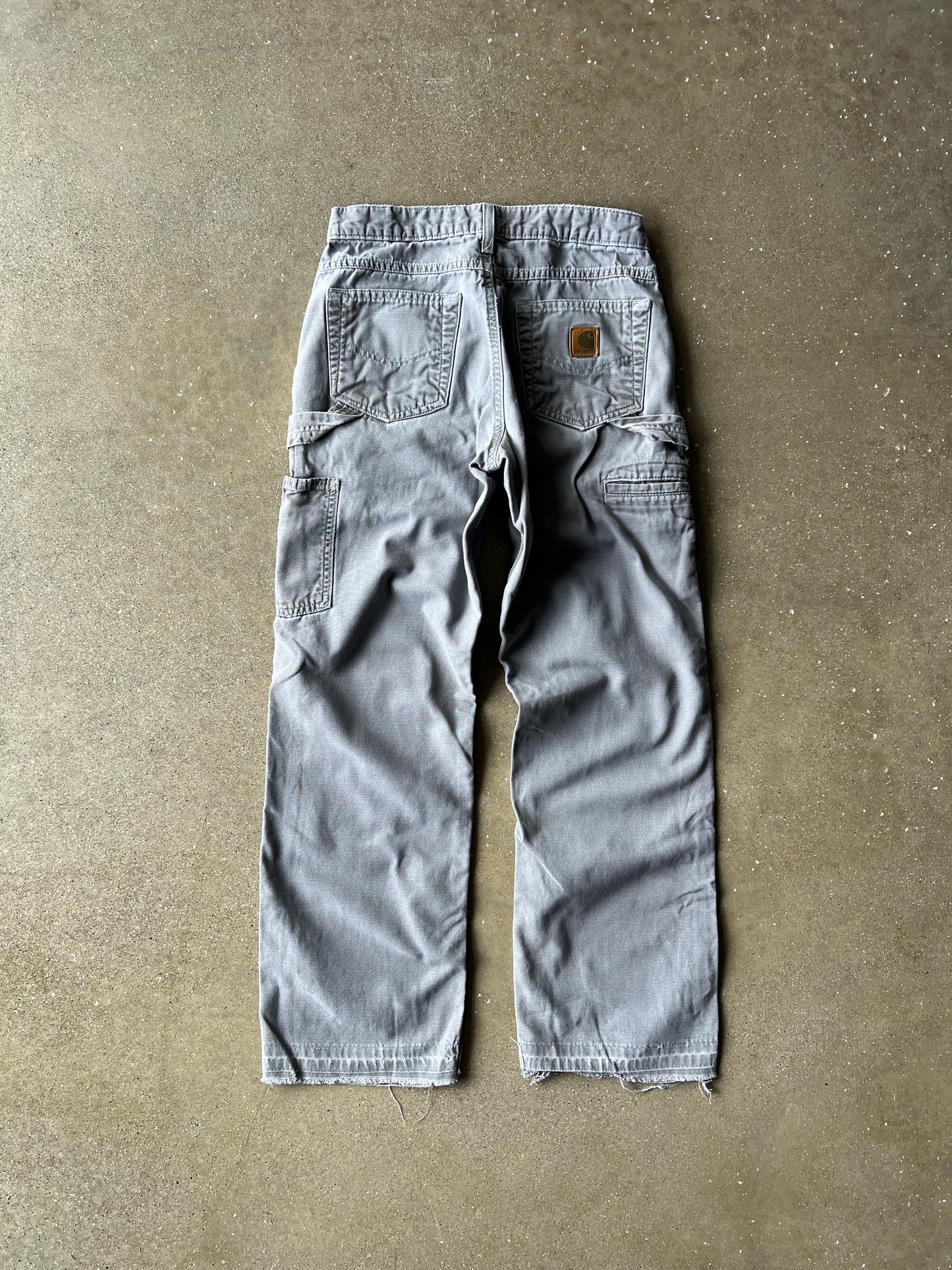 Vintage Faded Grey Carhartt Carpenter Pants - 28