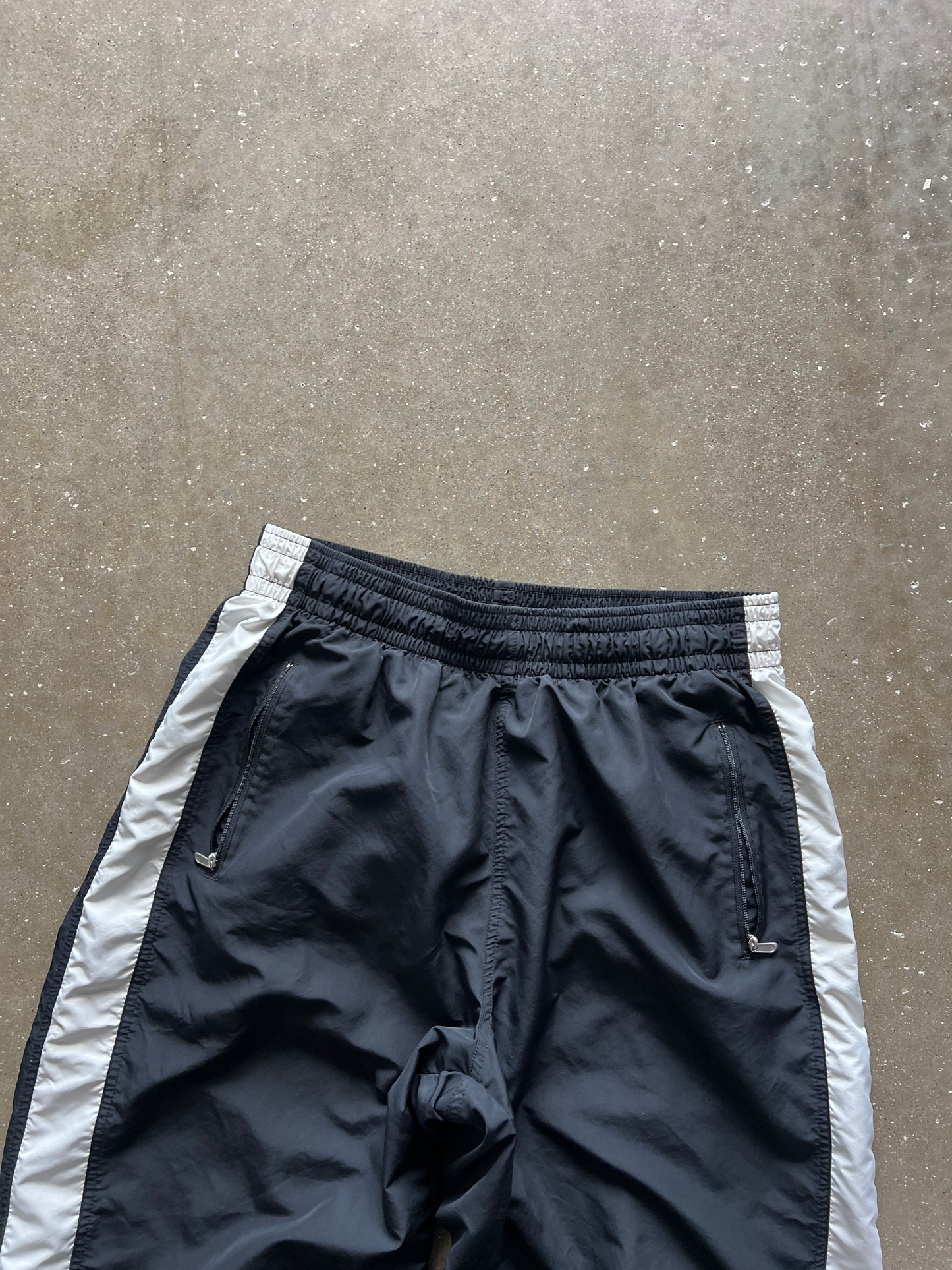 Vintage Black Nike Spellout Track Pants - XXL