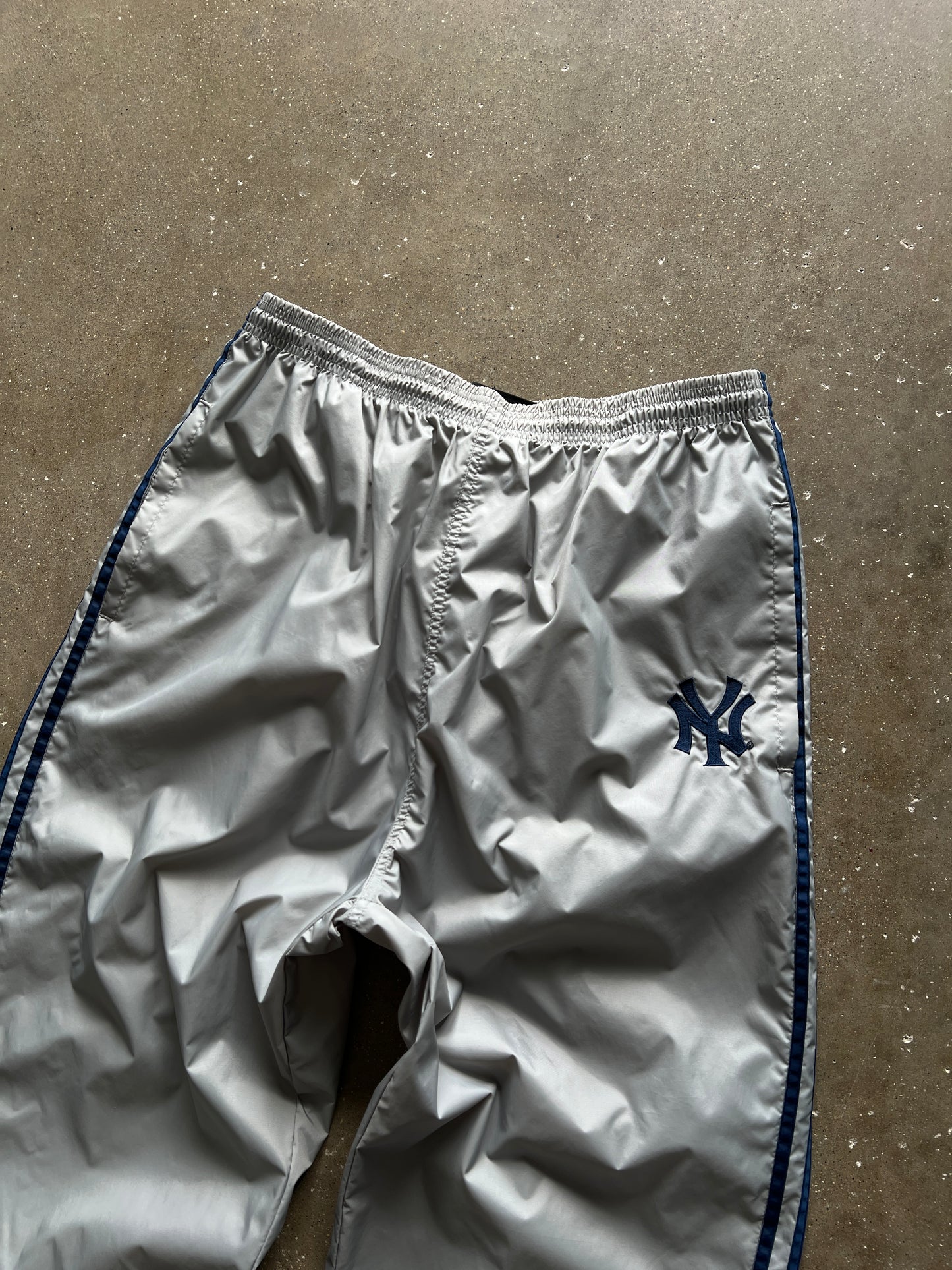 Vintage Grey Yankees Adidas Track Pants - L