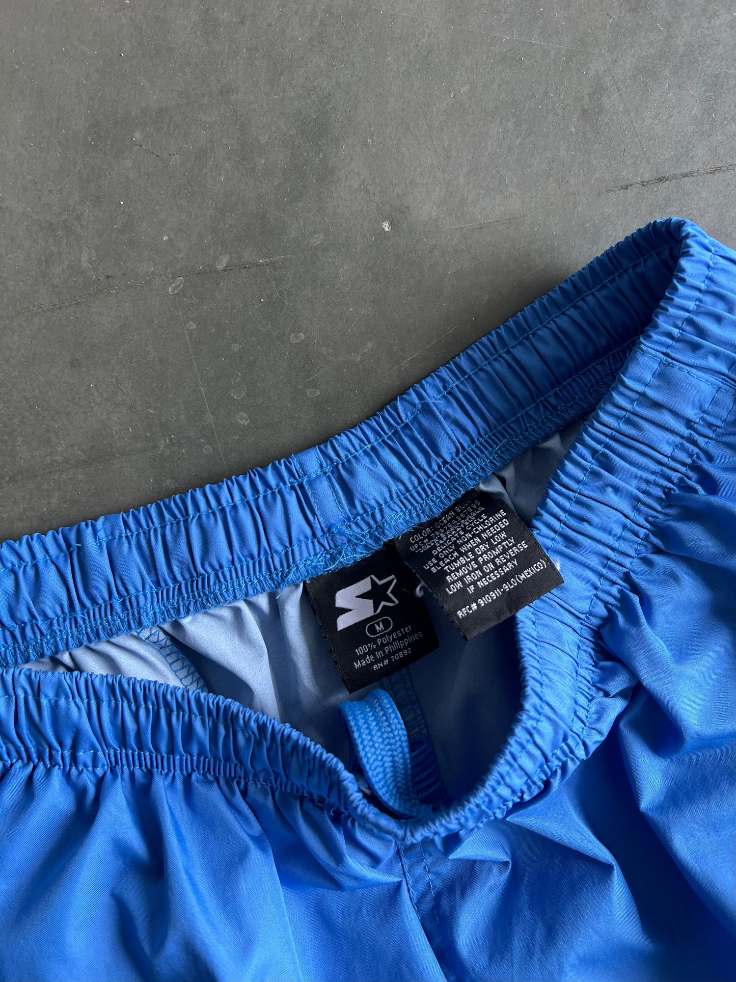 Vintage Blue Starter Baggy Track Pants - M