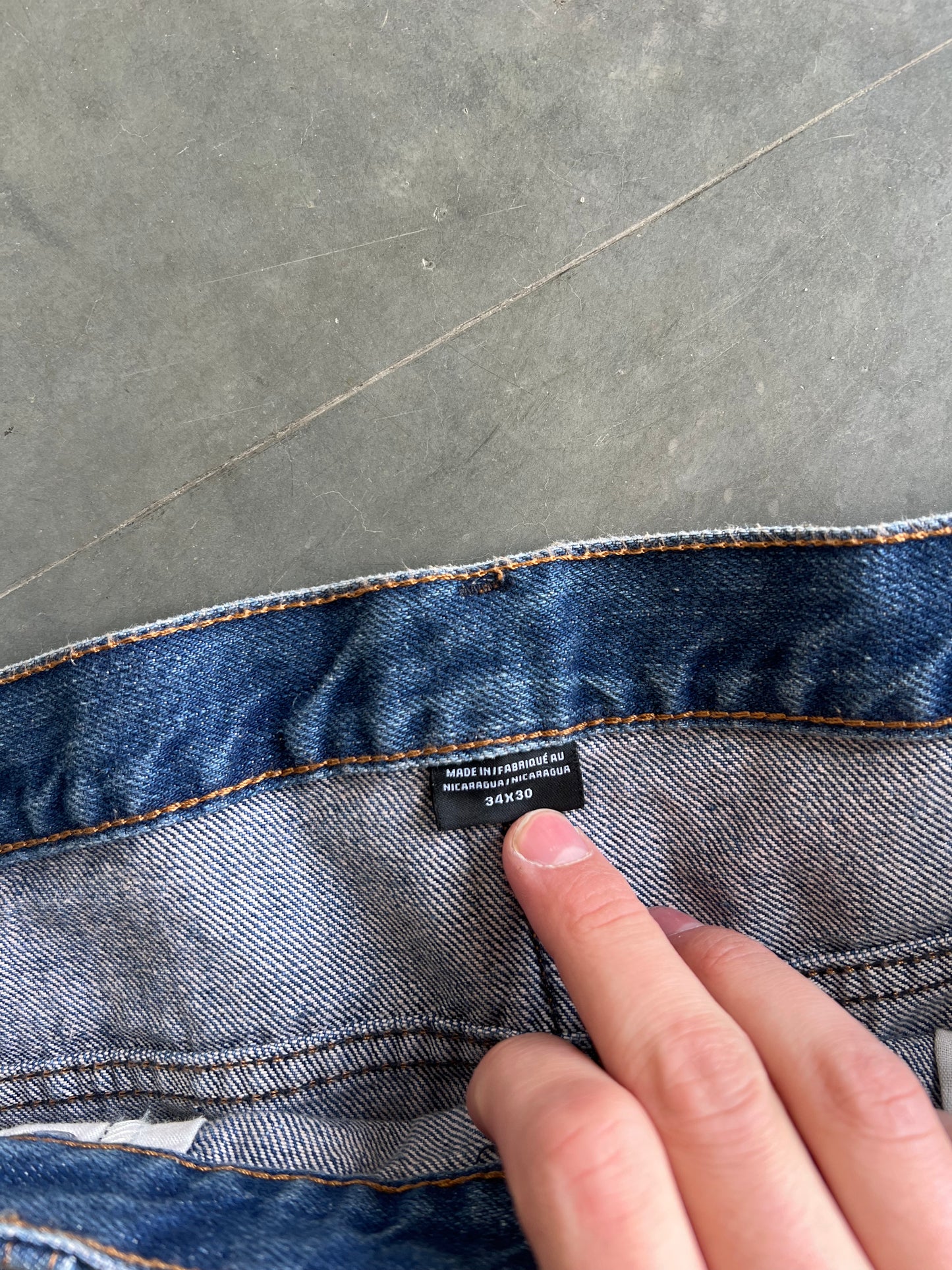 Vintage Denim Blue Dickies Carpenter Pants - 34x30