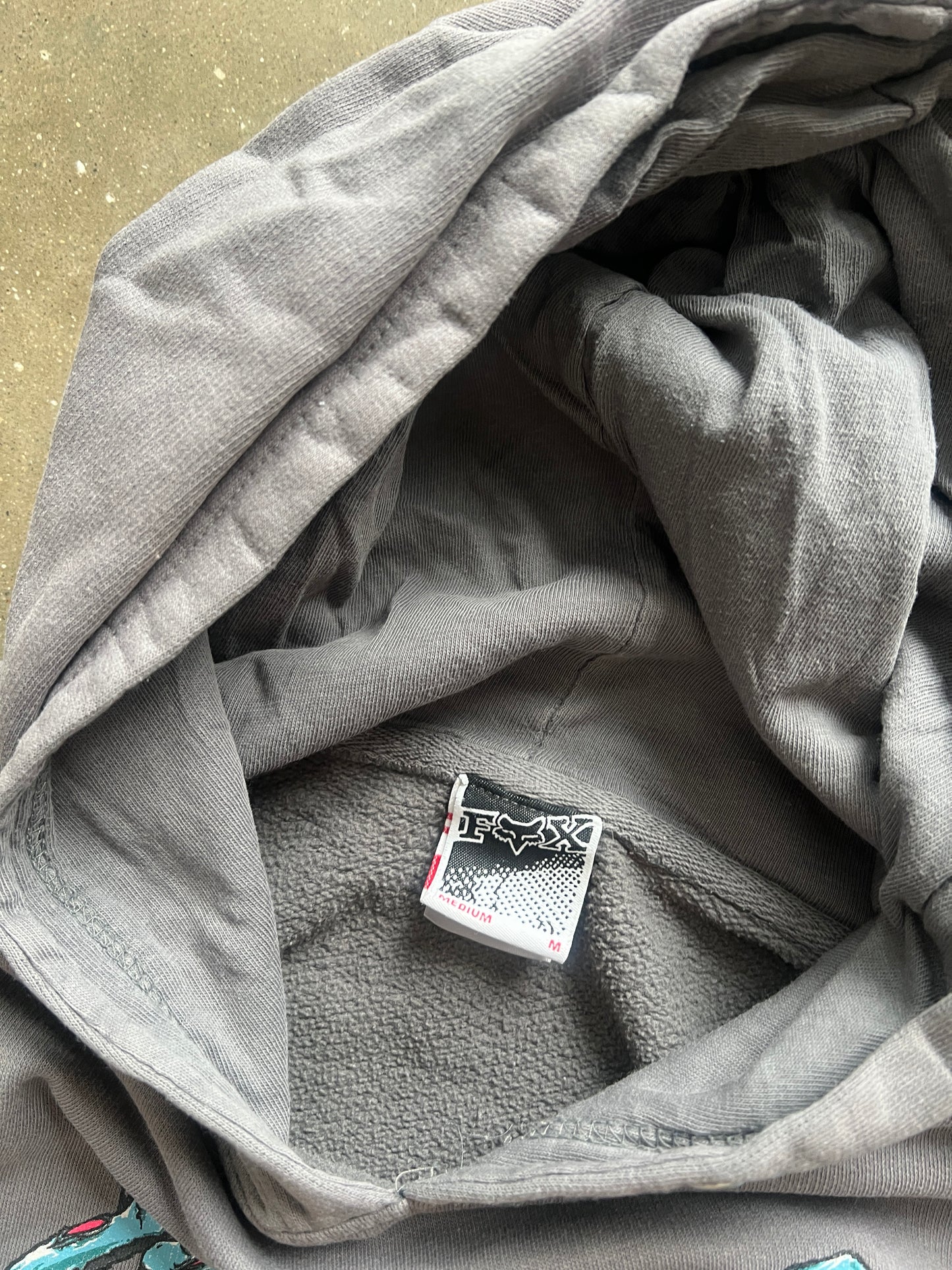 Vintage Grey Fox Racing Hoodie - M