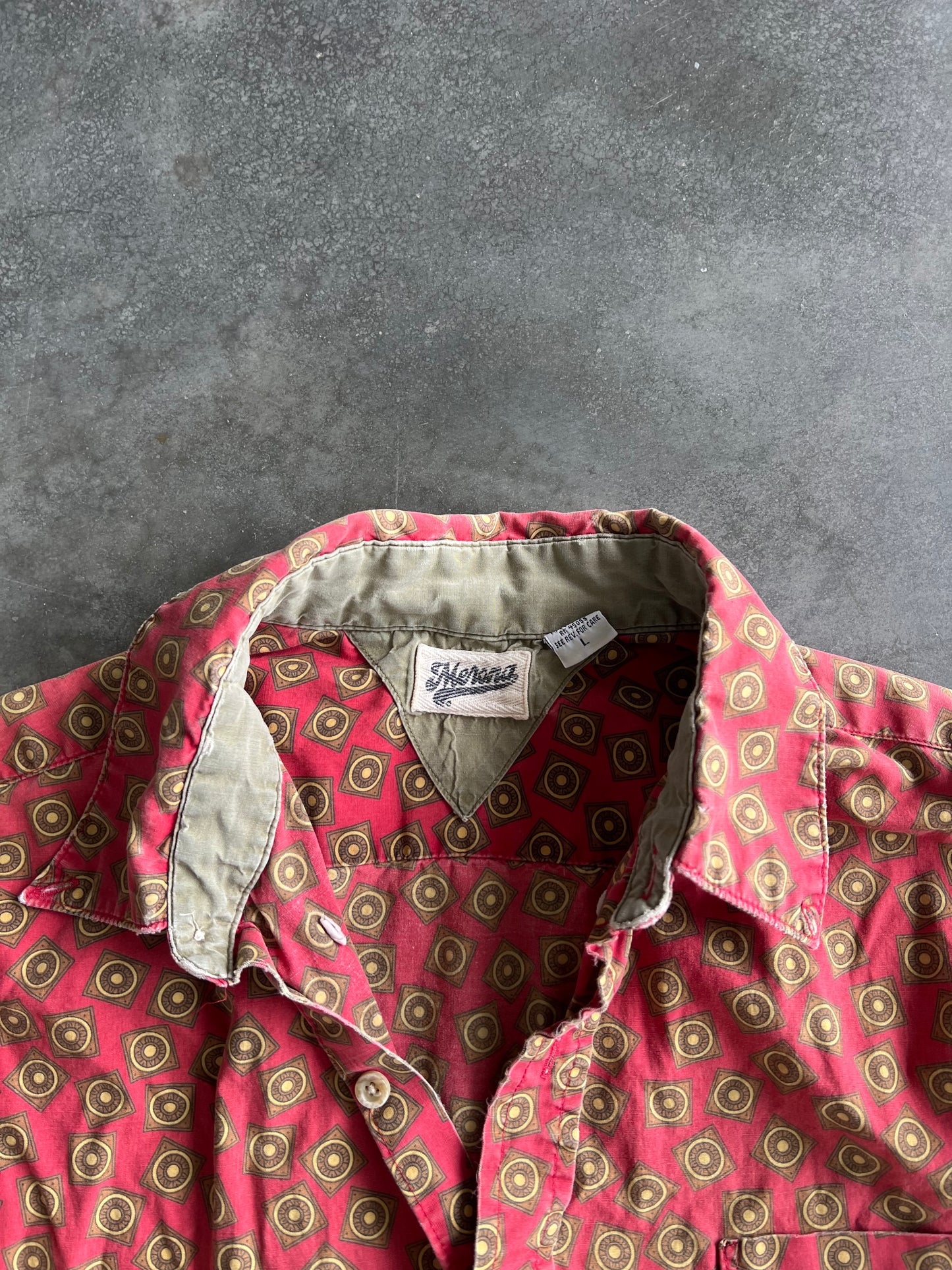 Vintage Red Merona Button Up Shirt - L