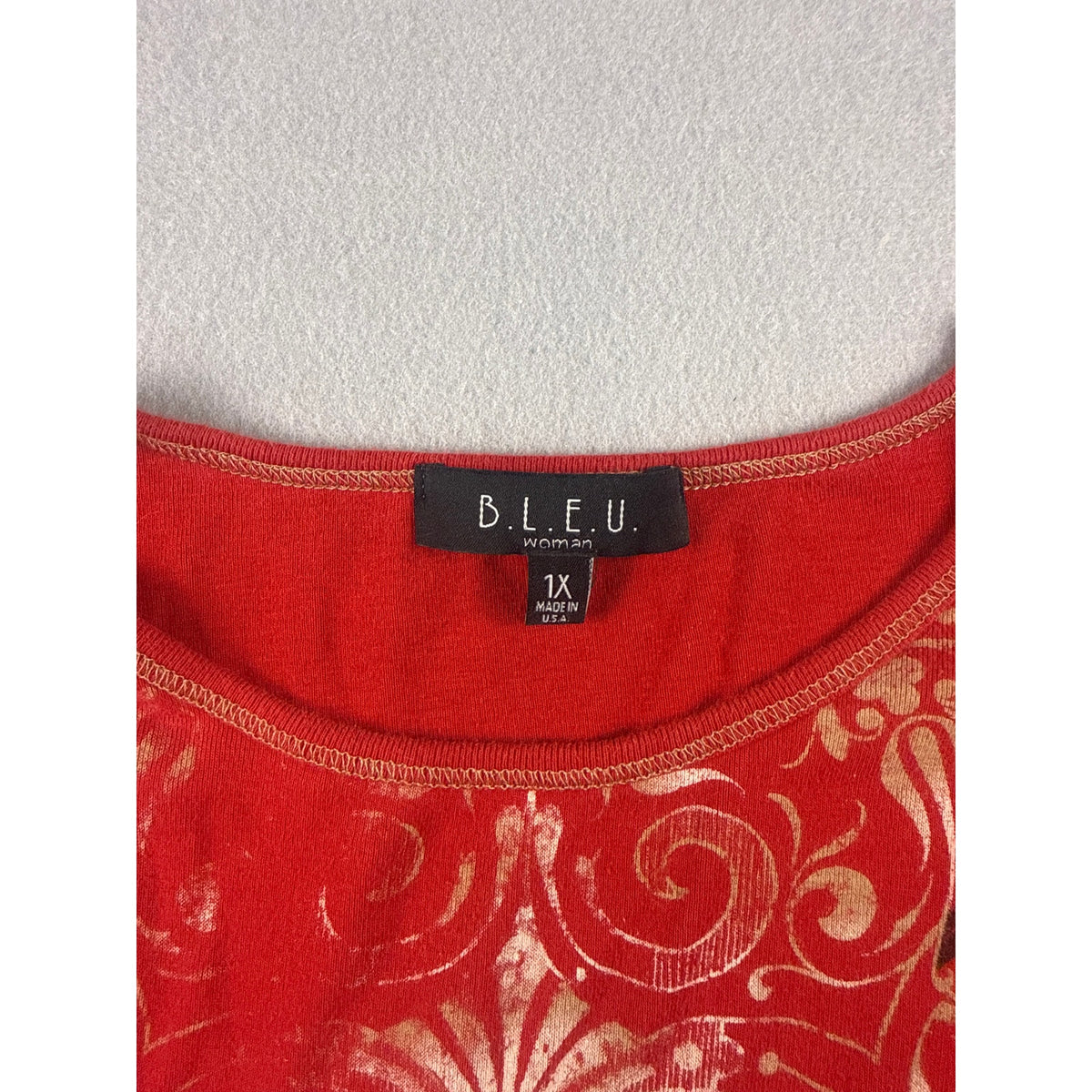BLEU Paisley Y2K Top - 1X