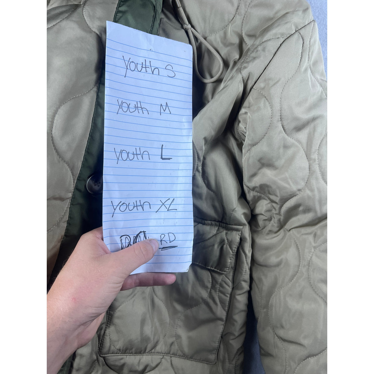 Youth Quilted Puffer Jacket - XL
