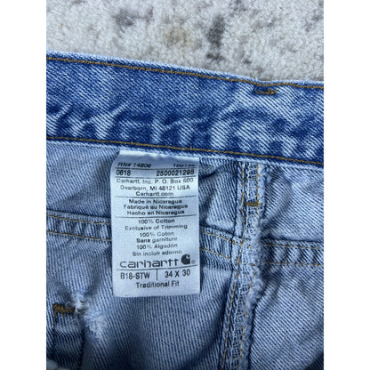 Vintage Carhartt Denim Blue Jeans - 34
