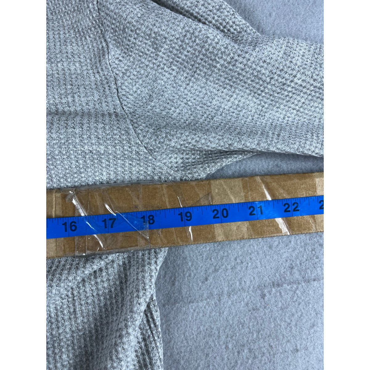 Mens Thermal Waffle Knit Shirt - S