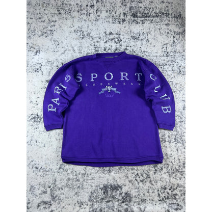 Vintage Paris Sport Club Spellout Sweatshirt - L