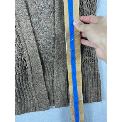 Vintage Daytrip Loose Knit Sweater Vest - M