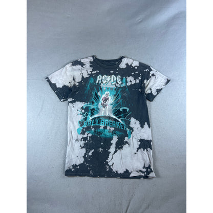 AC/DC Ballbreaker Tie Dye Bleach Wash T-Shirt - M