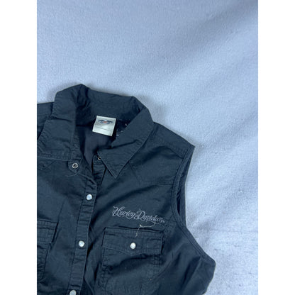 Harley-Davidson Biker Grunge Shirt Womens - L