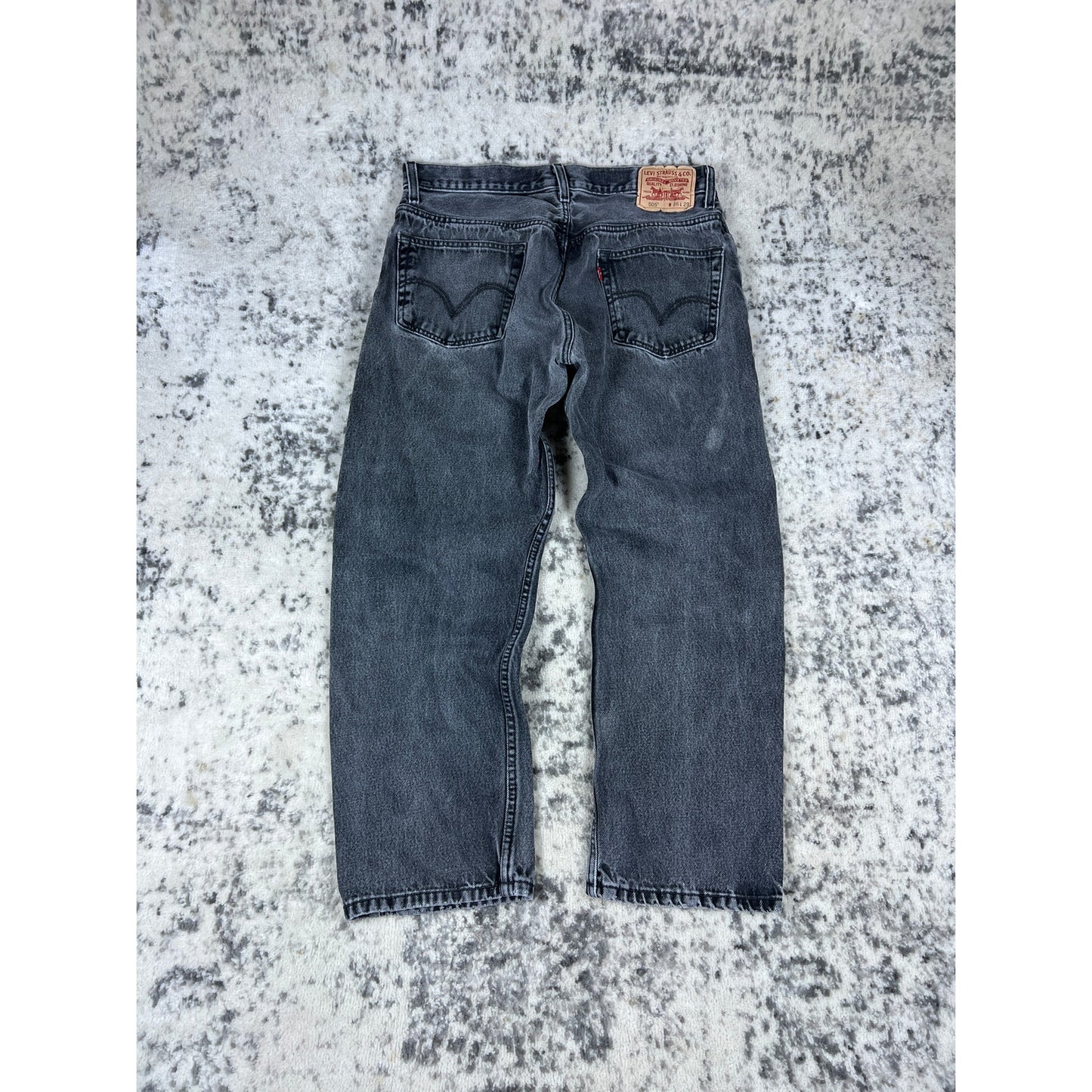 Vintage Levi's 505 Faded Black Jeans - 36