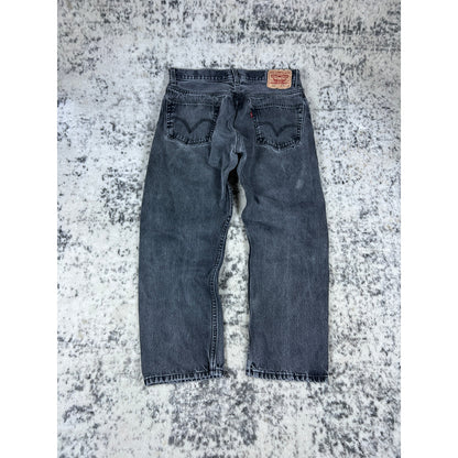 Vintage Levi's 505 Faded Black Jeans - 36