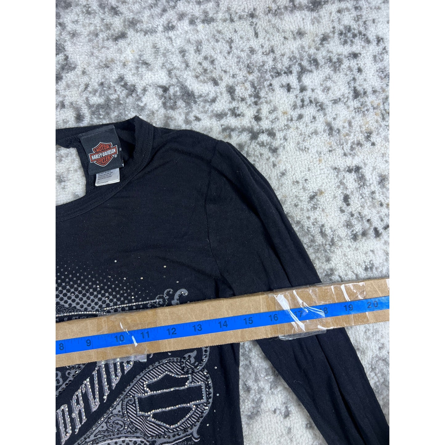Harley Davidson Rhinestone Top - S