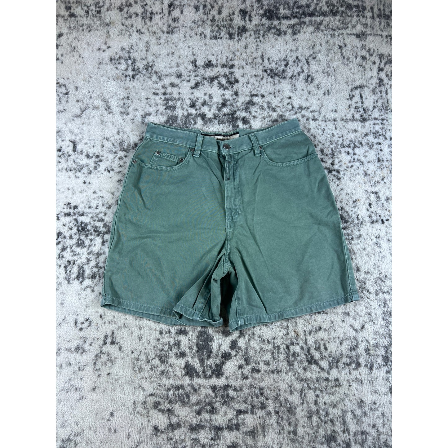 Vintage Z Cavaricci Seafoam Green Denim Shorts - 31