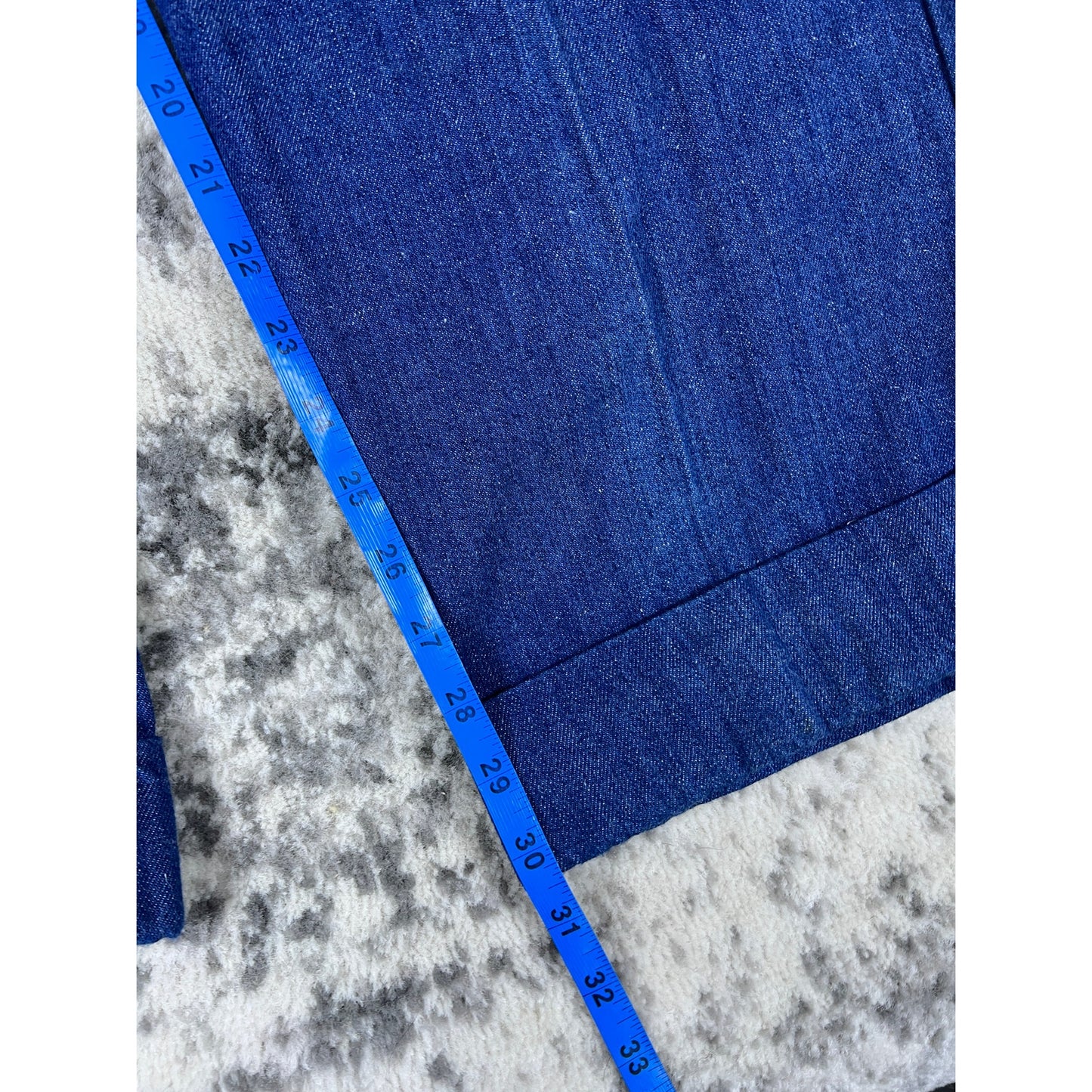VTG 1970s Blue Denim Flare Pants - XS