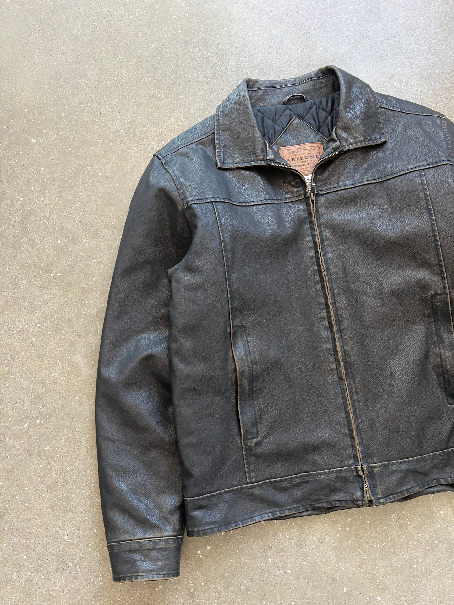 Vintage Black Arizona Leather Jacket - M