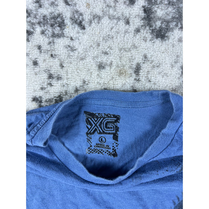 Y2k JNCO Style Longsleeve Blue Dragon Shirt - YL