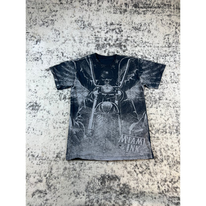 Vintage Miami Ink Skull T-Shirt Mens - S