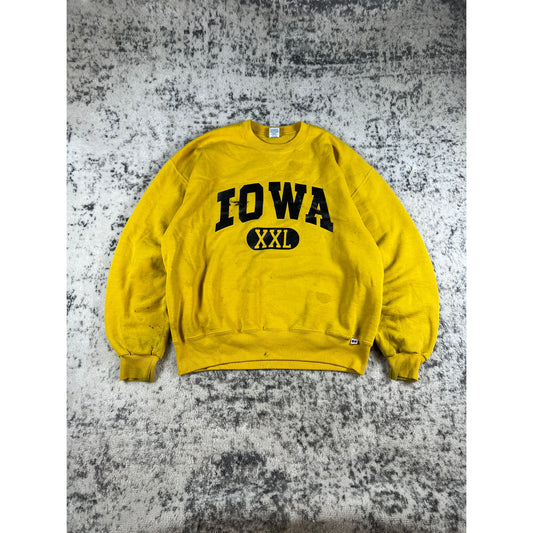 Vintage Iowa University Spellout Crewneck - XL