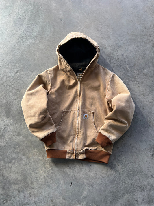 Vintage Carmel Hooded Carhartt Jacket - S